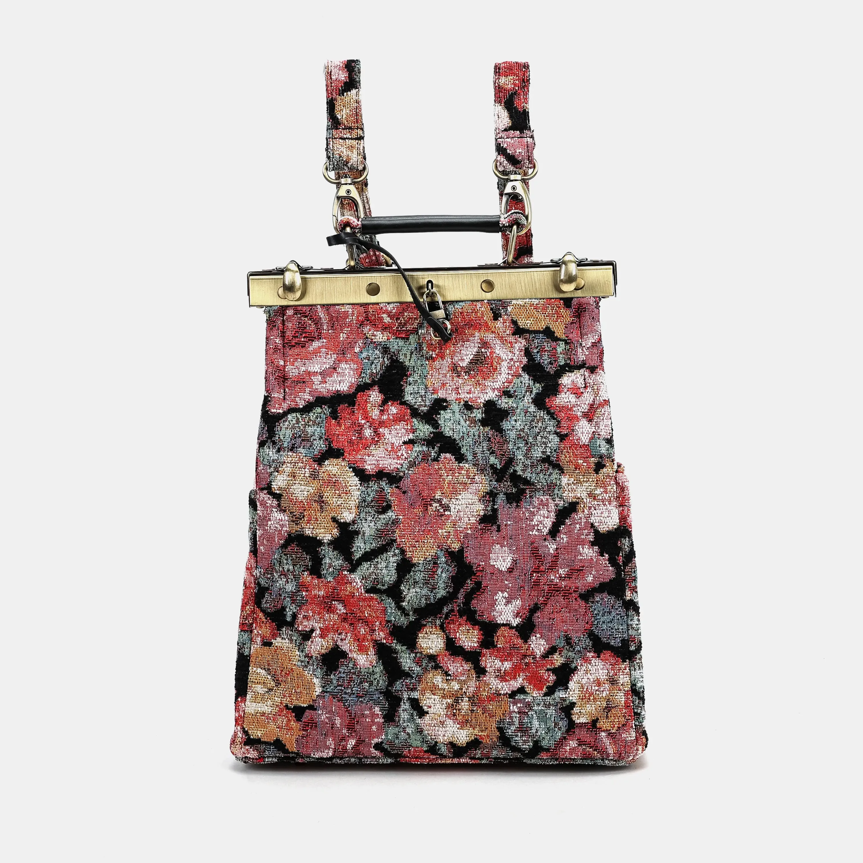 Floral Rose Helena Carpet Backpack Gladstone Bag