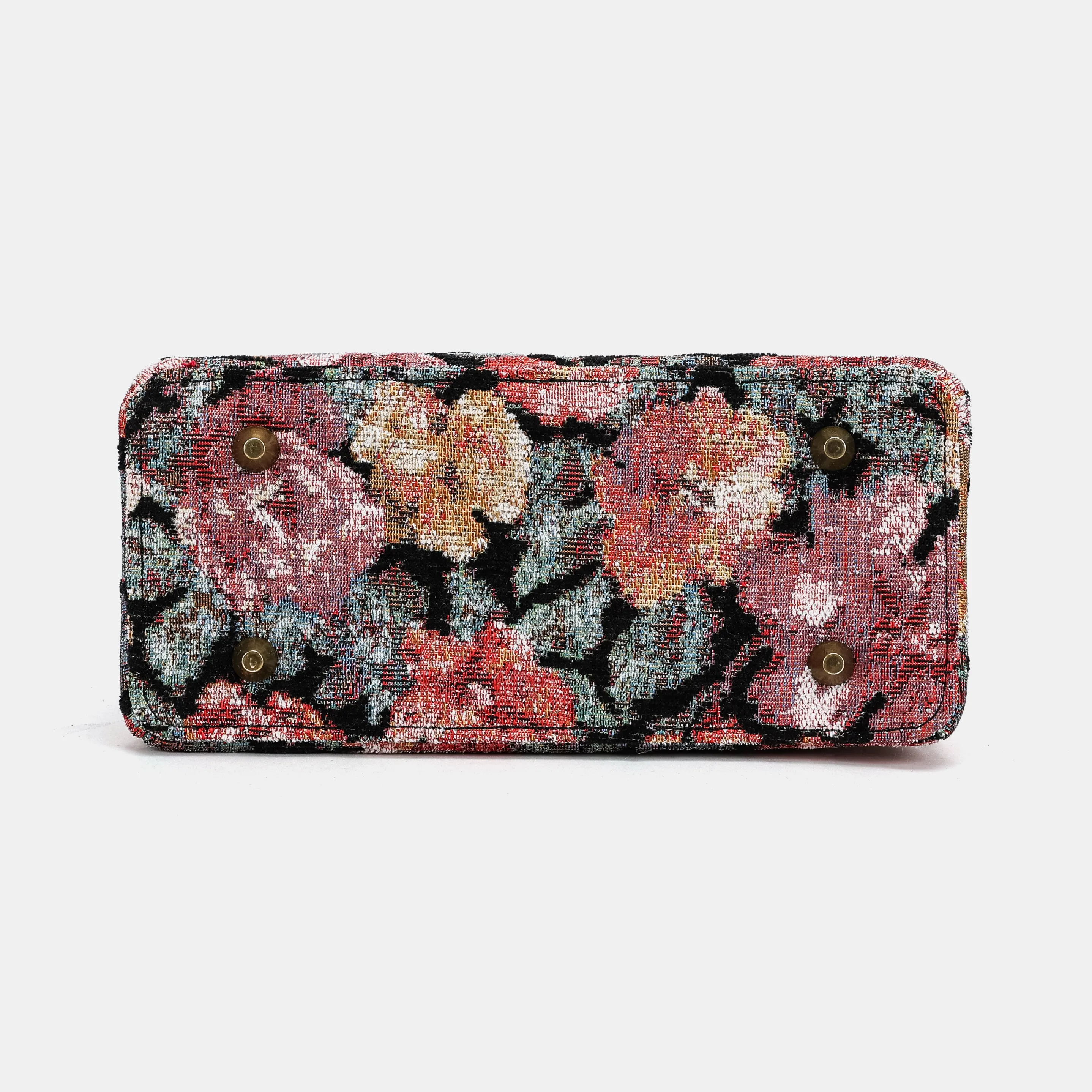 Floral Rose Helena Carpet Backpack Gladstone Bag - Image 10