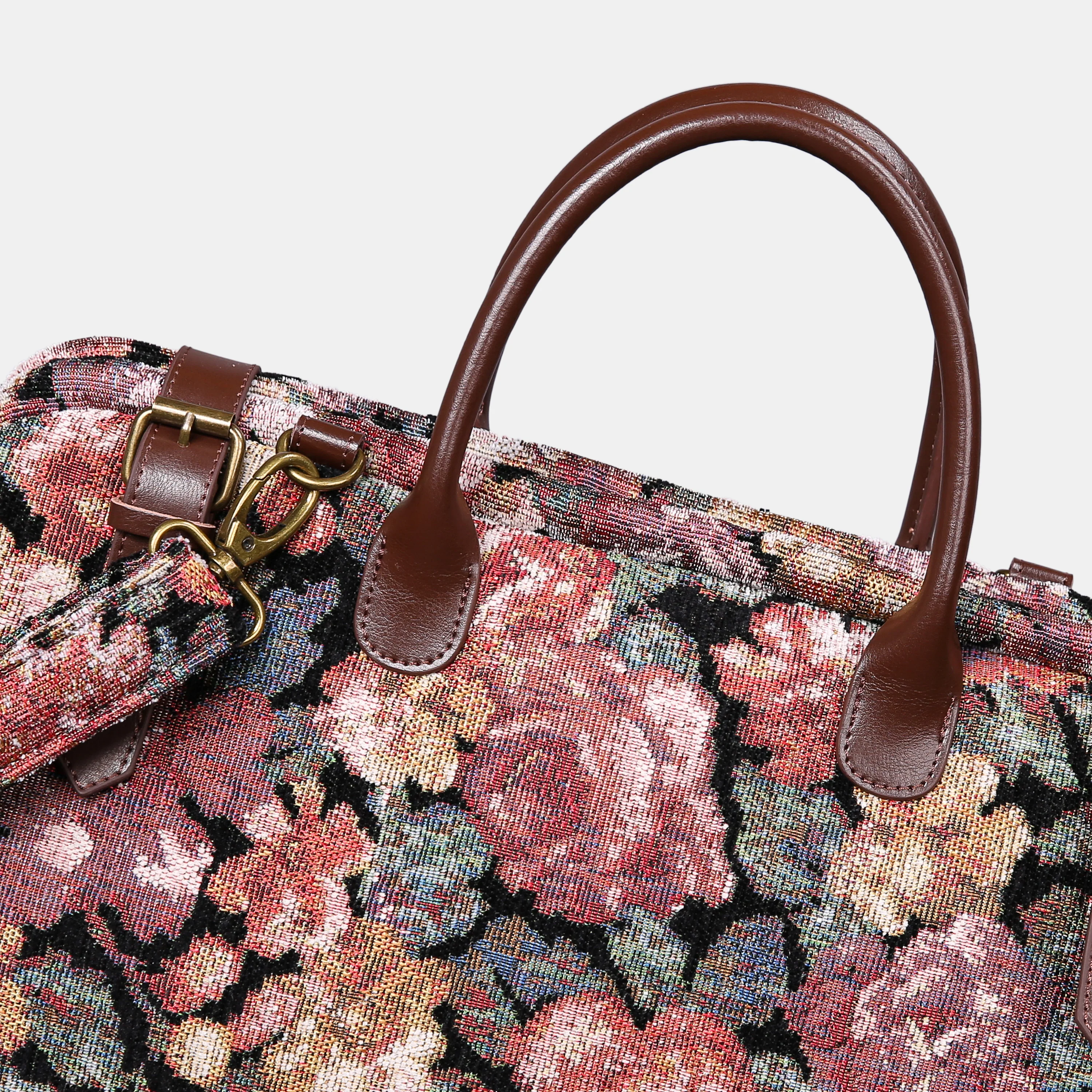 Floral Rose Large Carpetbag - Image 3
