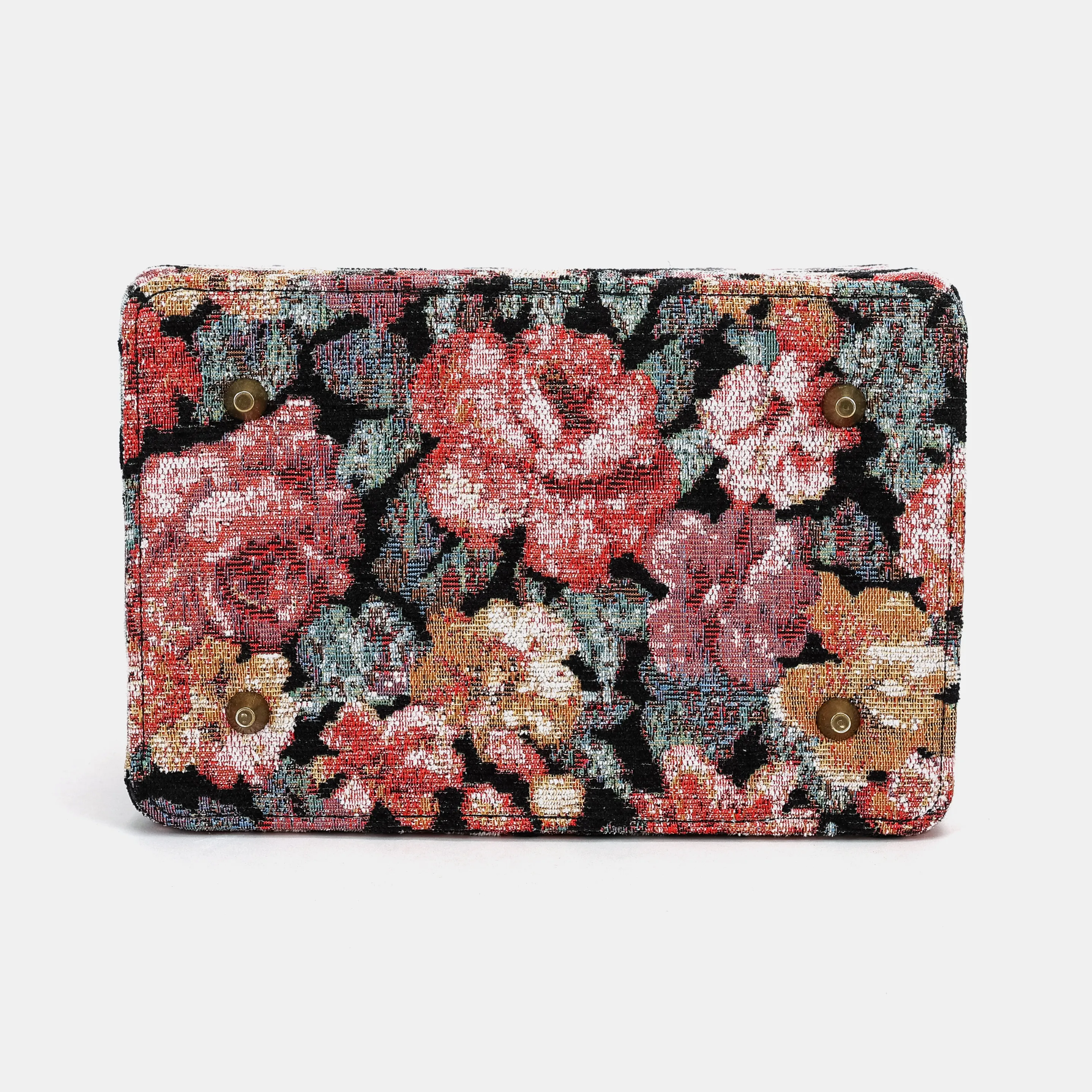 Floral Rose Vivienne Carpet Purse Gladstone Bag - Image 10