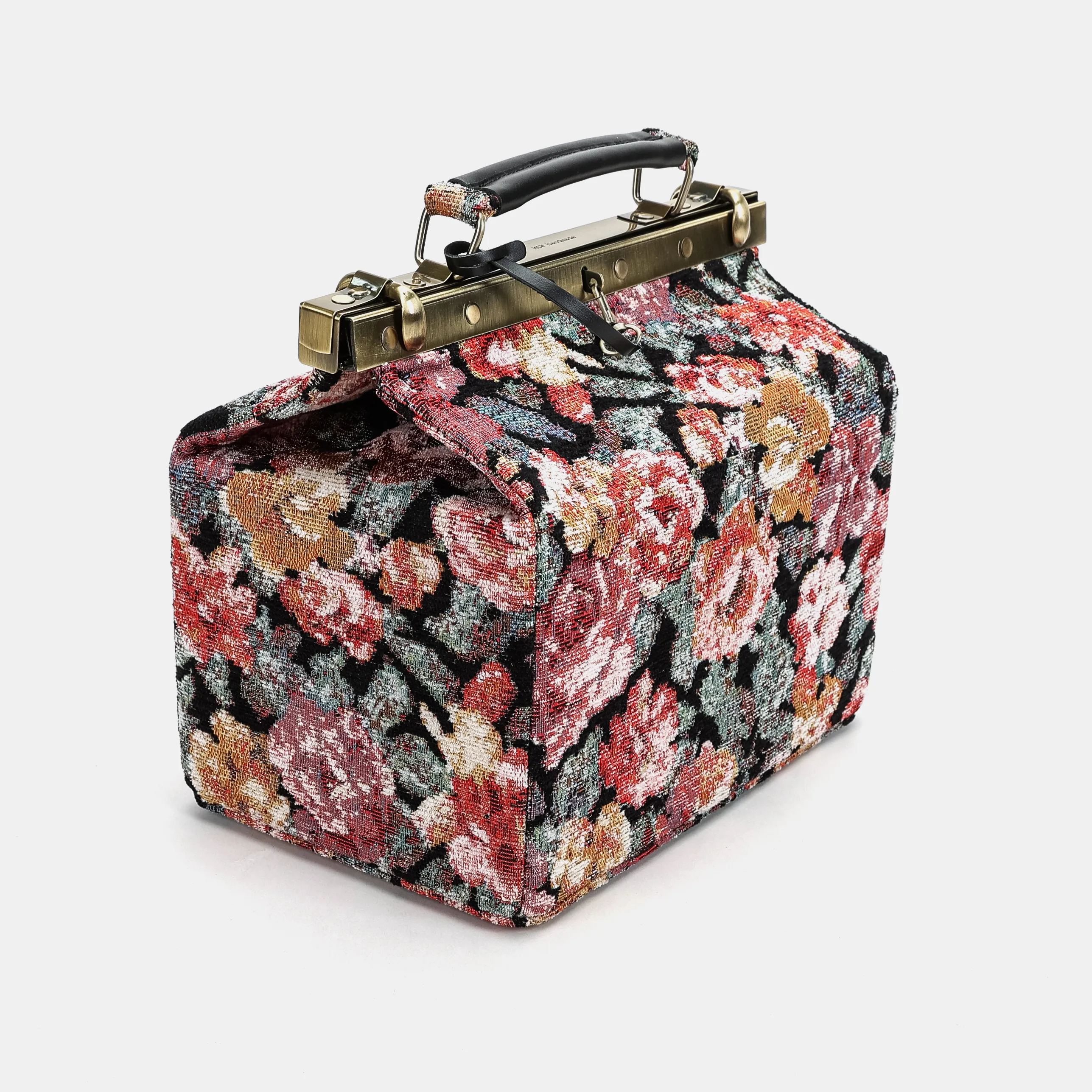 Floral Rose Vivienne Carpet Purse Gladstone Bag - Image 4