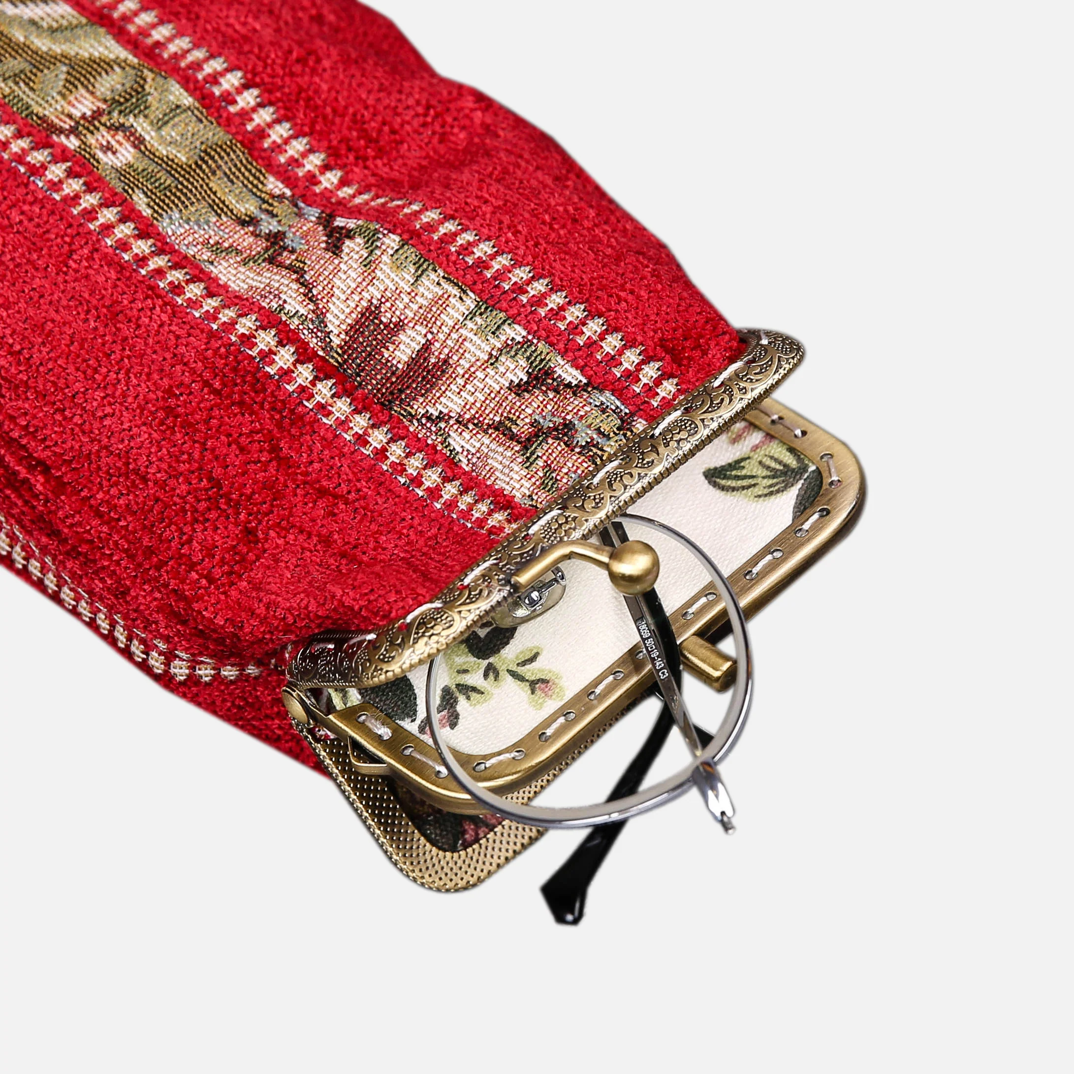 Floral Stripes Carpet Eyeglasses Case - Image 7
