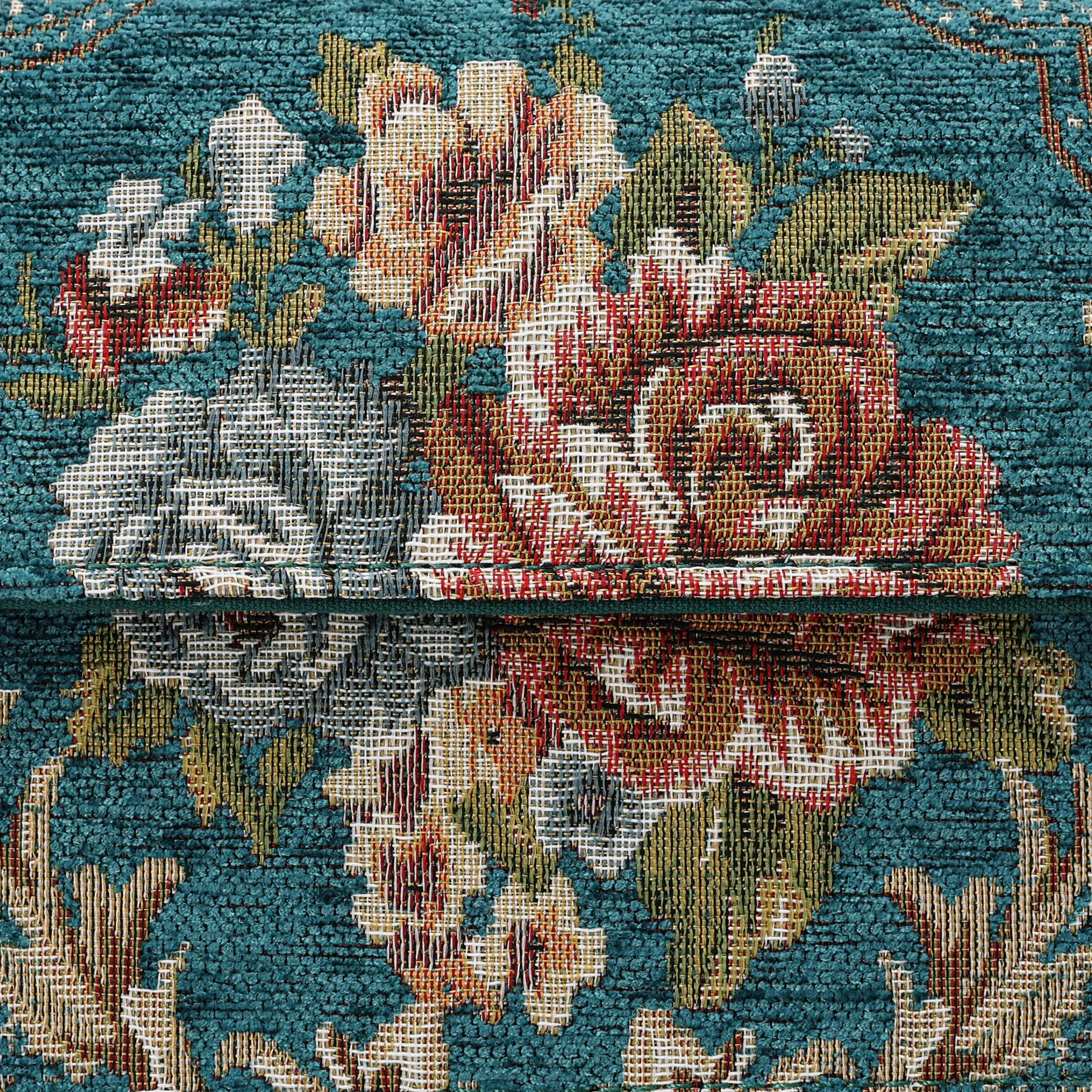 Floral Teal Flap Crossbody Bag - Image 8