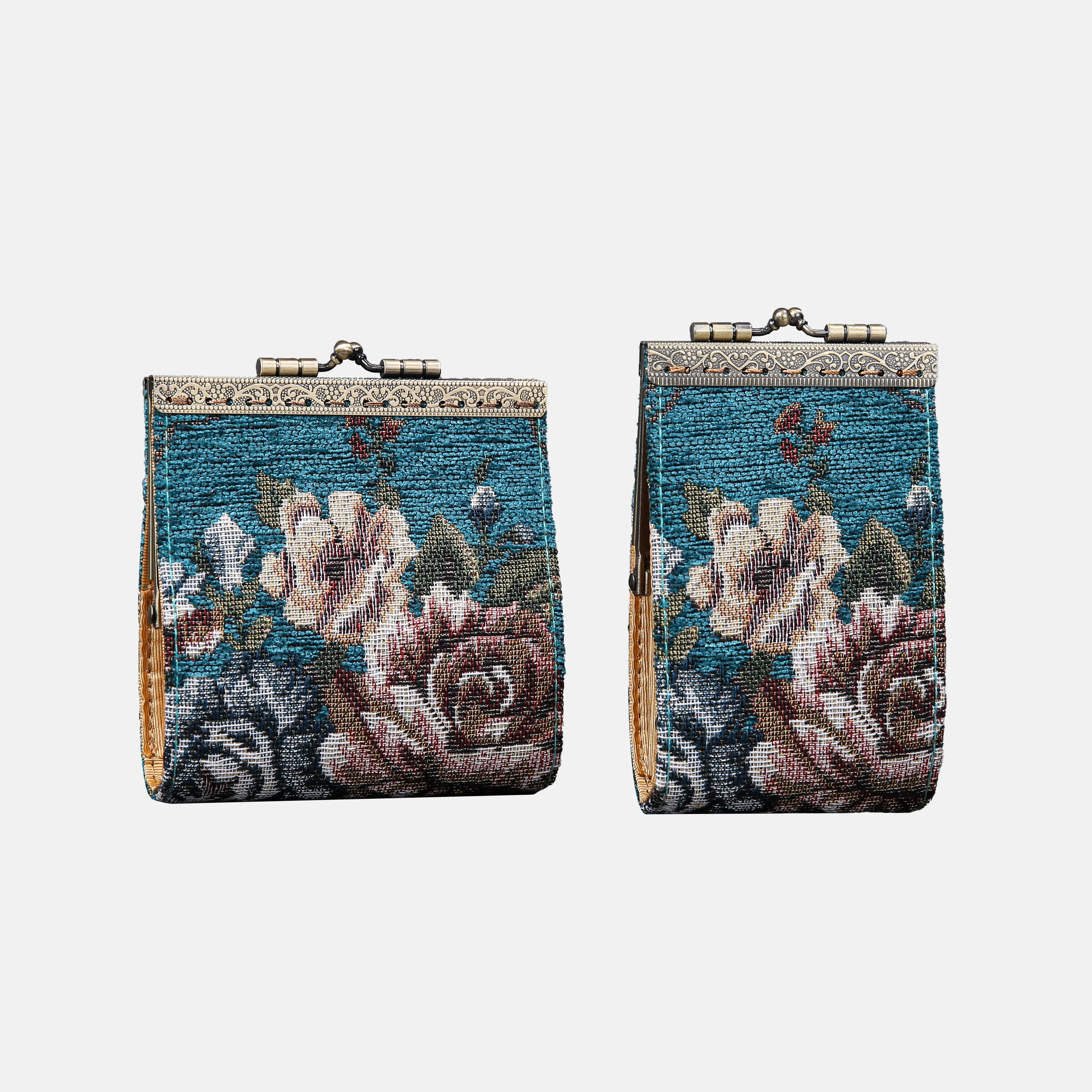 Floral Teal Card Wallet