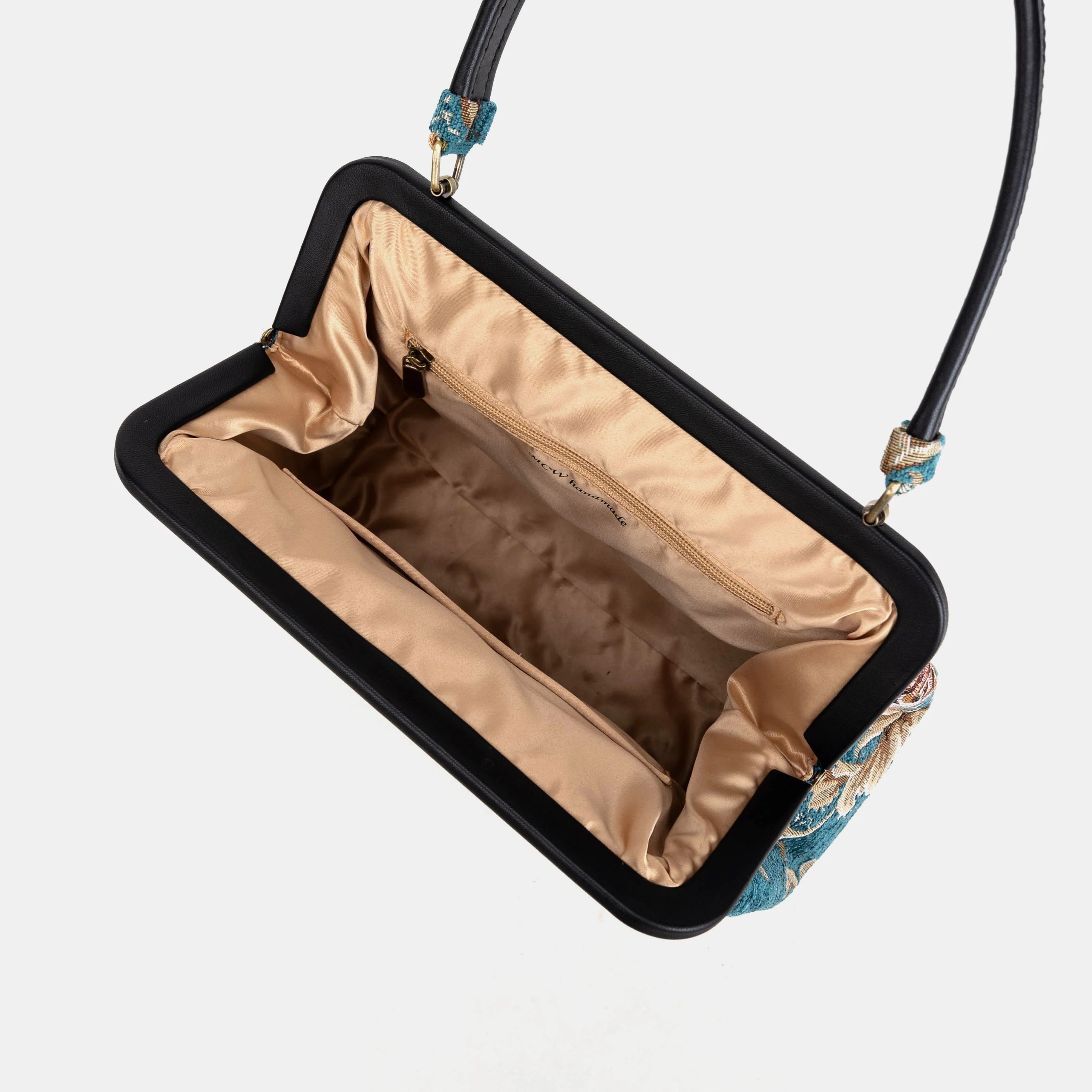 Floral Teal Alma Shoulder Bag - Image 2