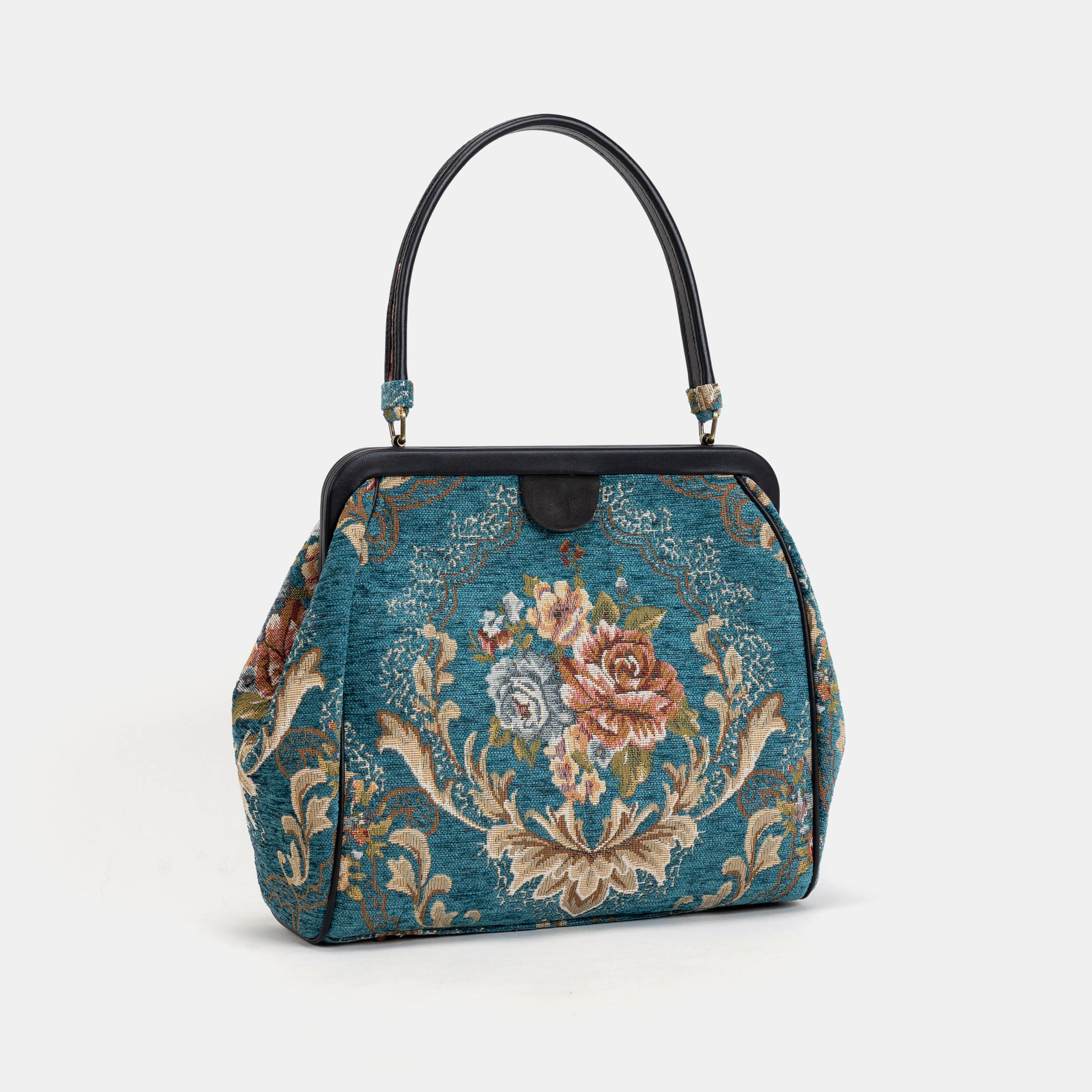 Floral Teal Alma Shoulder Bag - Image 3
