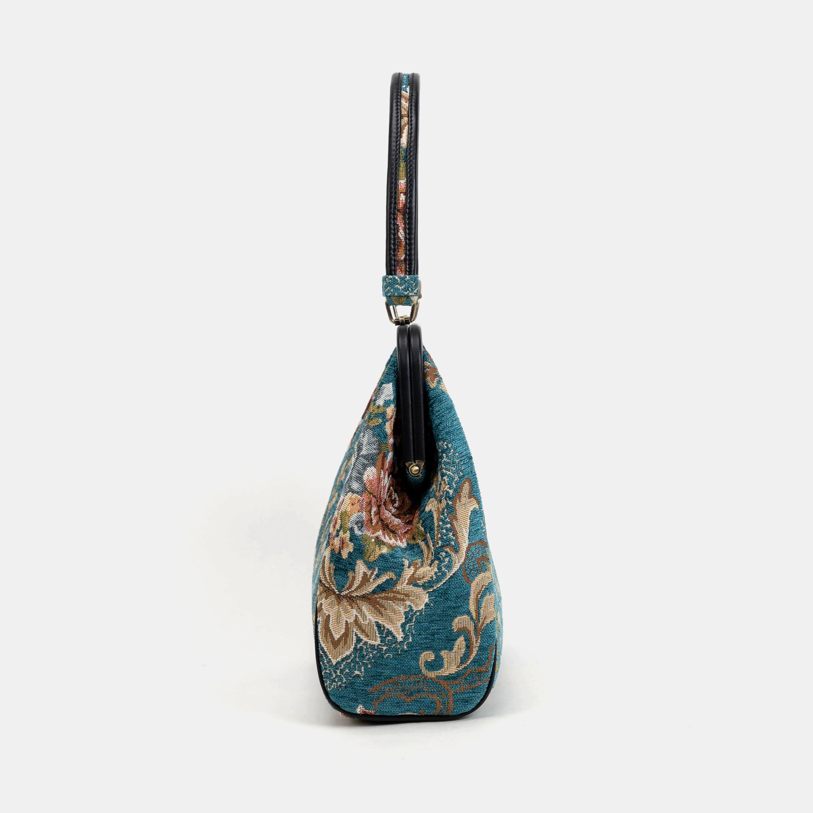 Floral Teal Alma Shoulder Bag - Image 5