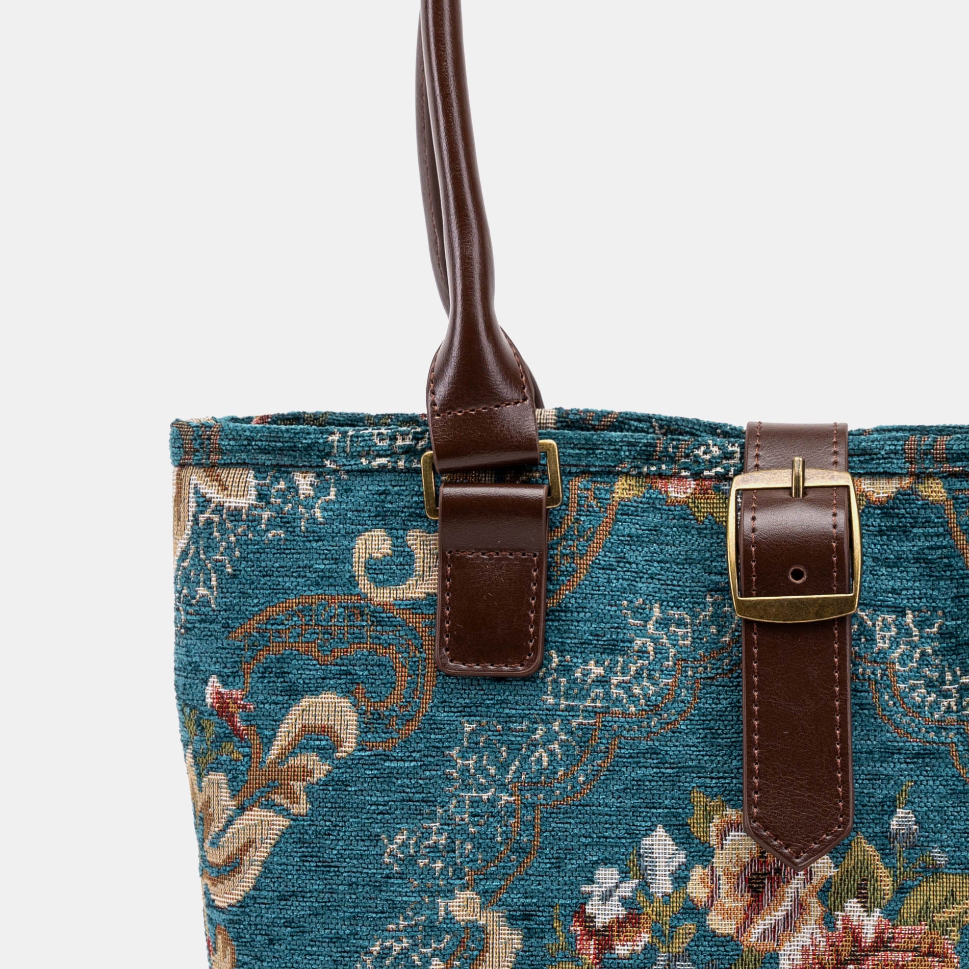 Floral Teal Everyday Tote - Image 3