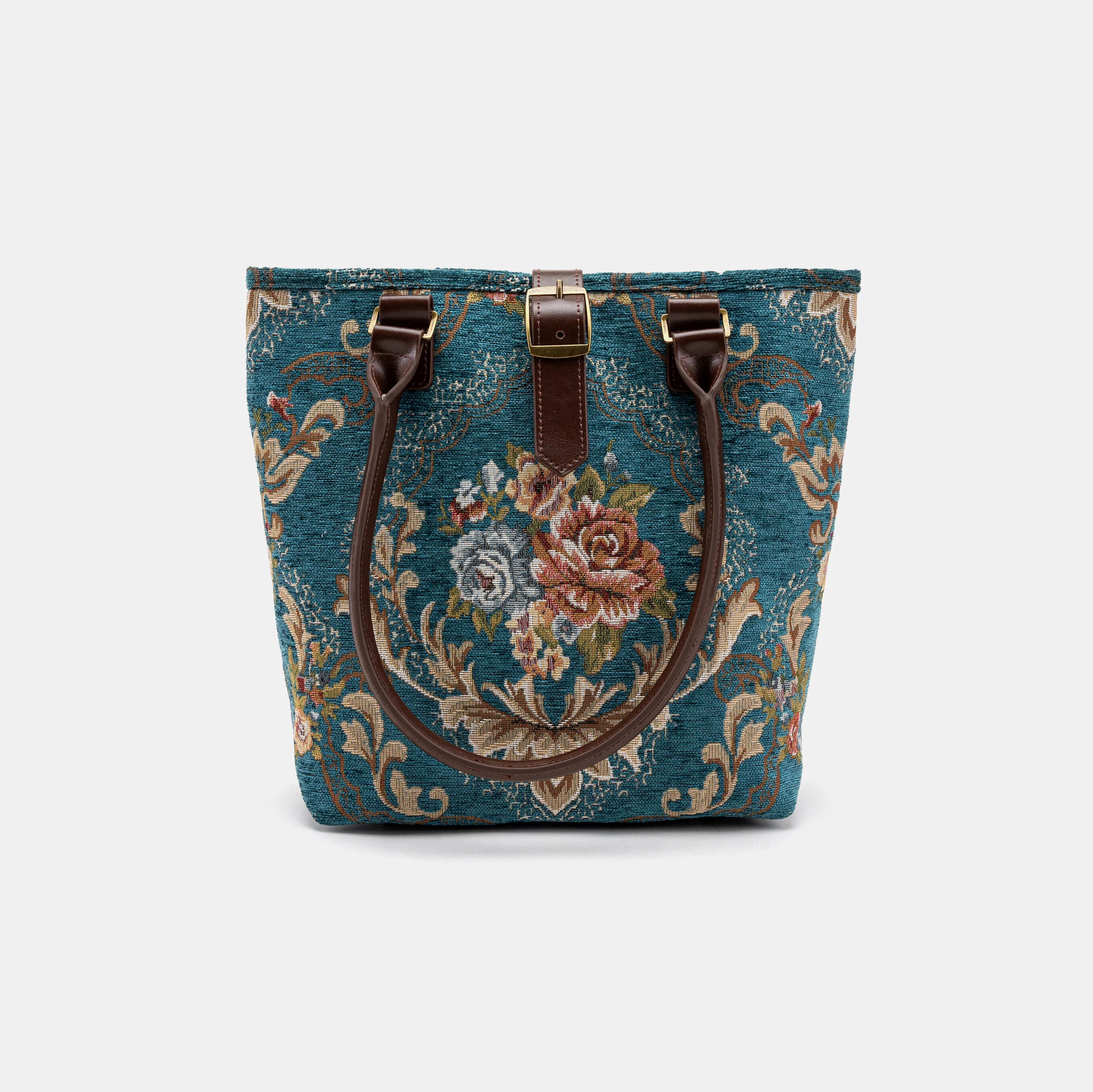 Floral Teal Everyday Tote - Image 6