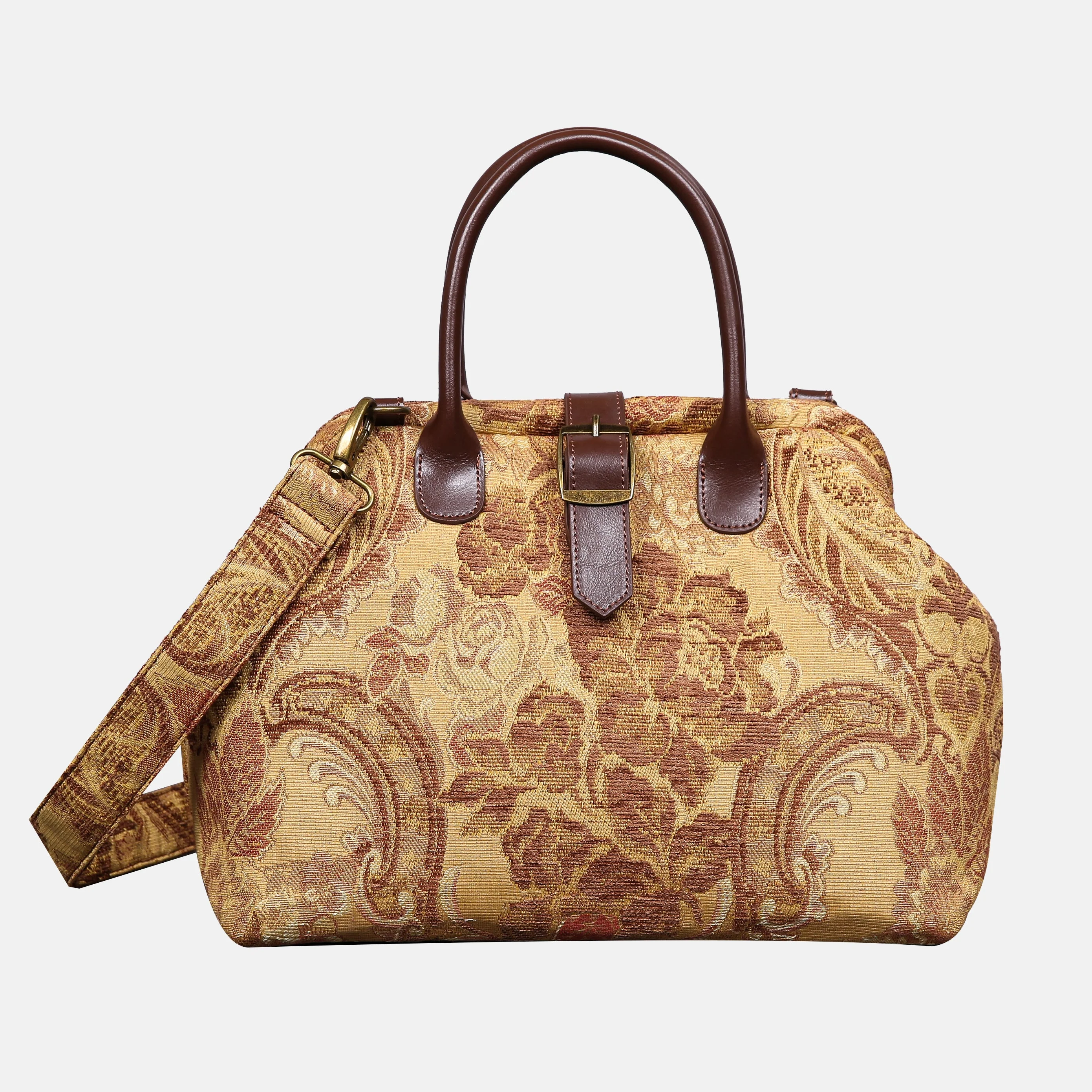 Floral Vintage Carpet Handbag Purse