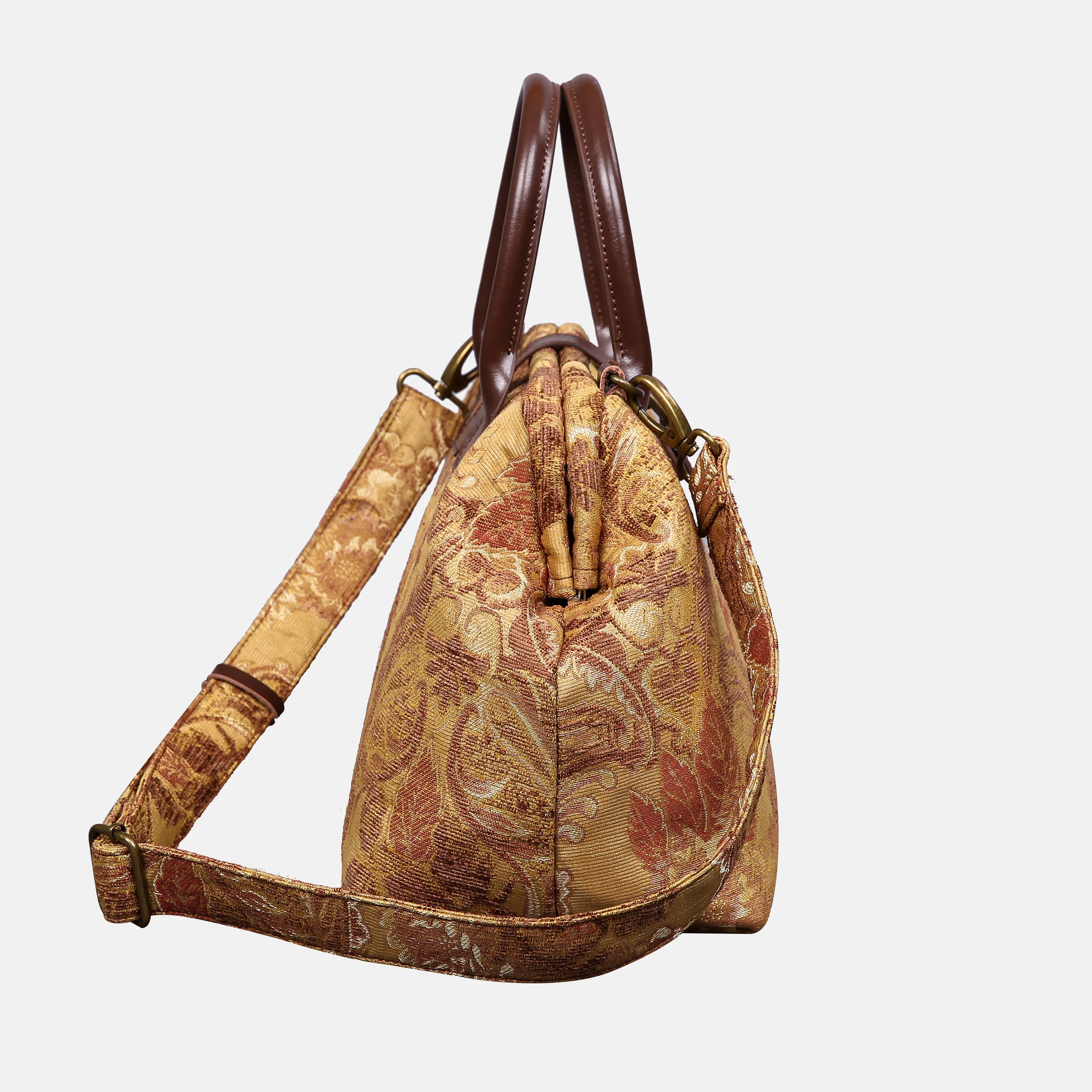 Floral Vintage Carpet Handbag Purse - Image 2