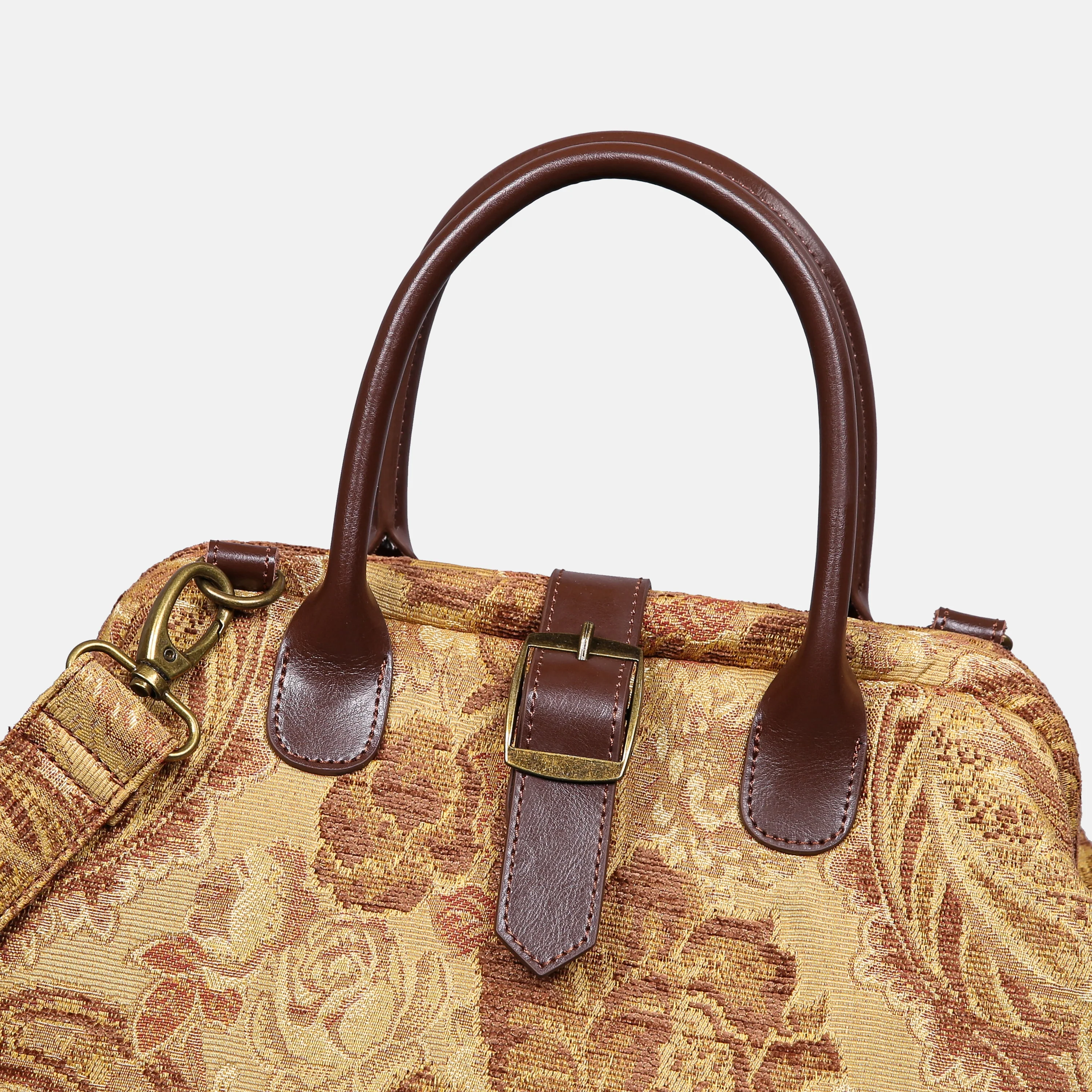 Floral Vintage Carpet Handbag Purse - Image 5