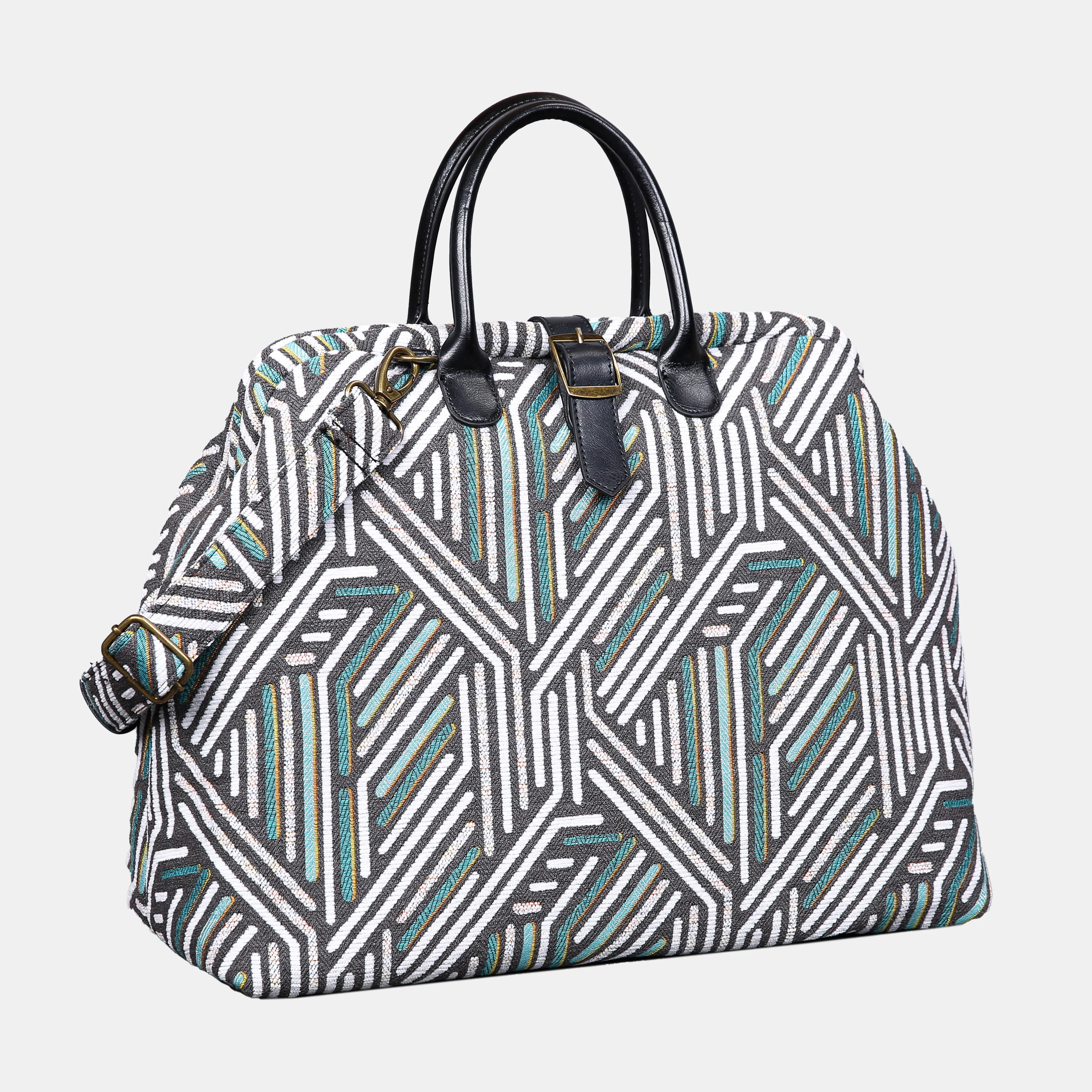 Geometric Green Mary Poppins Weekender - Image 2
