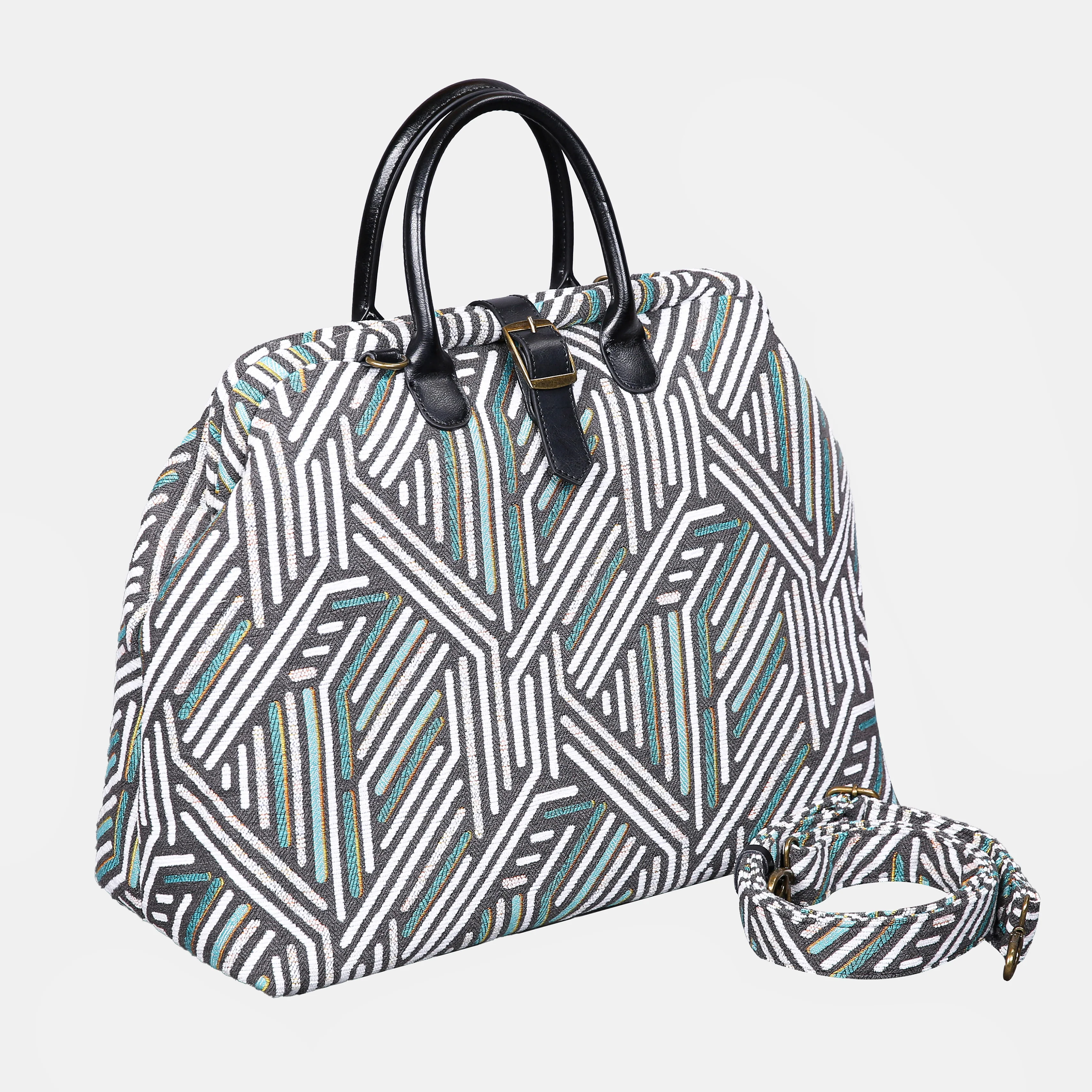 Geometric Green Mary Poppins Weekender - Image 3