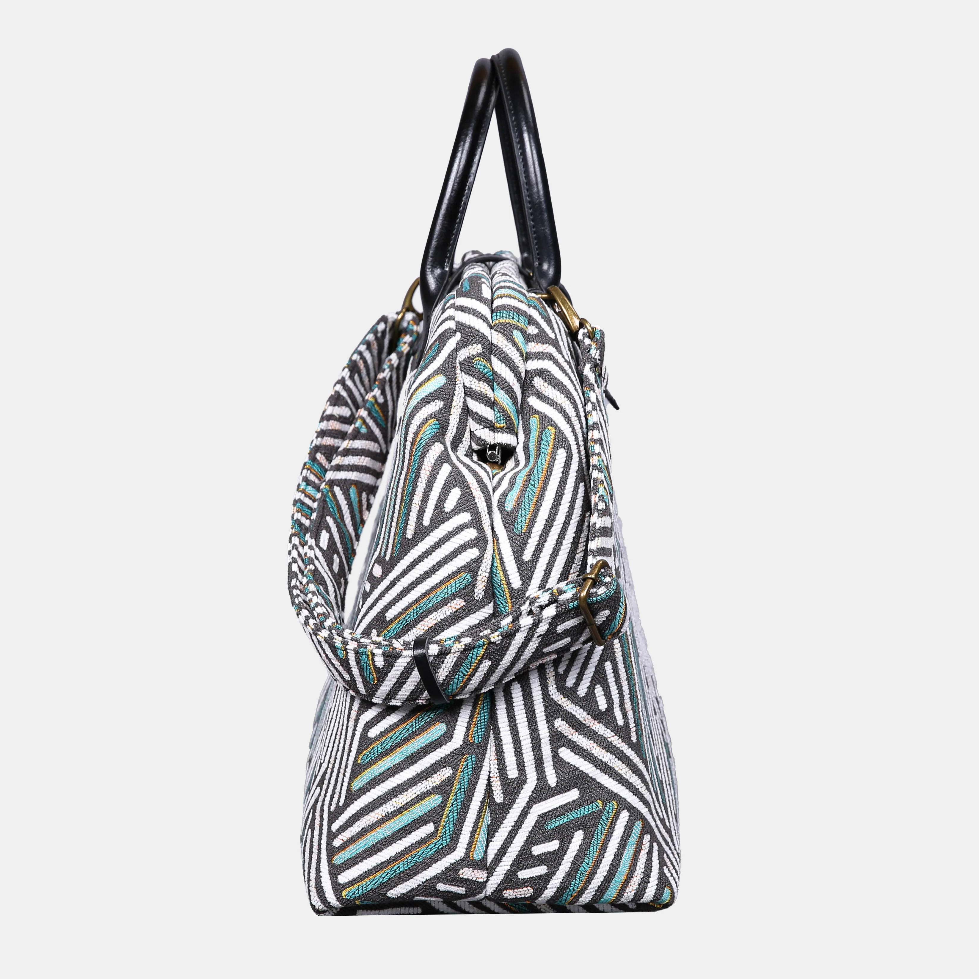 Geometric Green Mary Poppins Weekender - Image 4