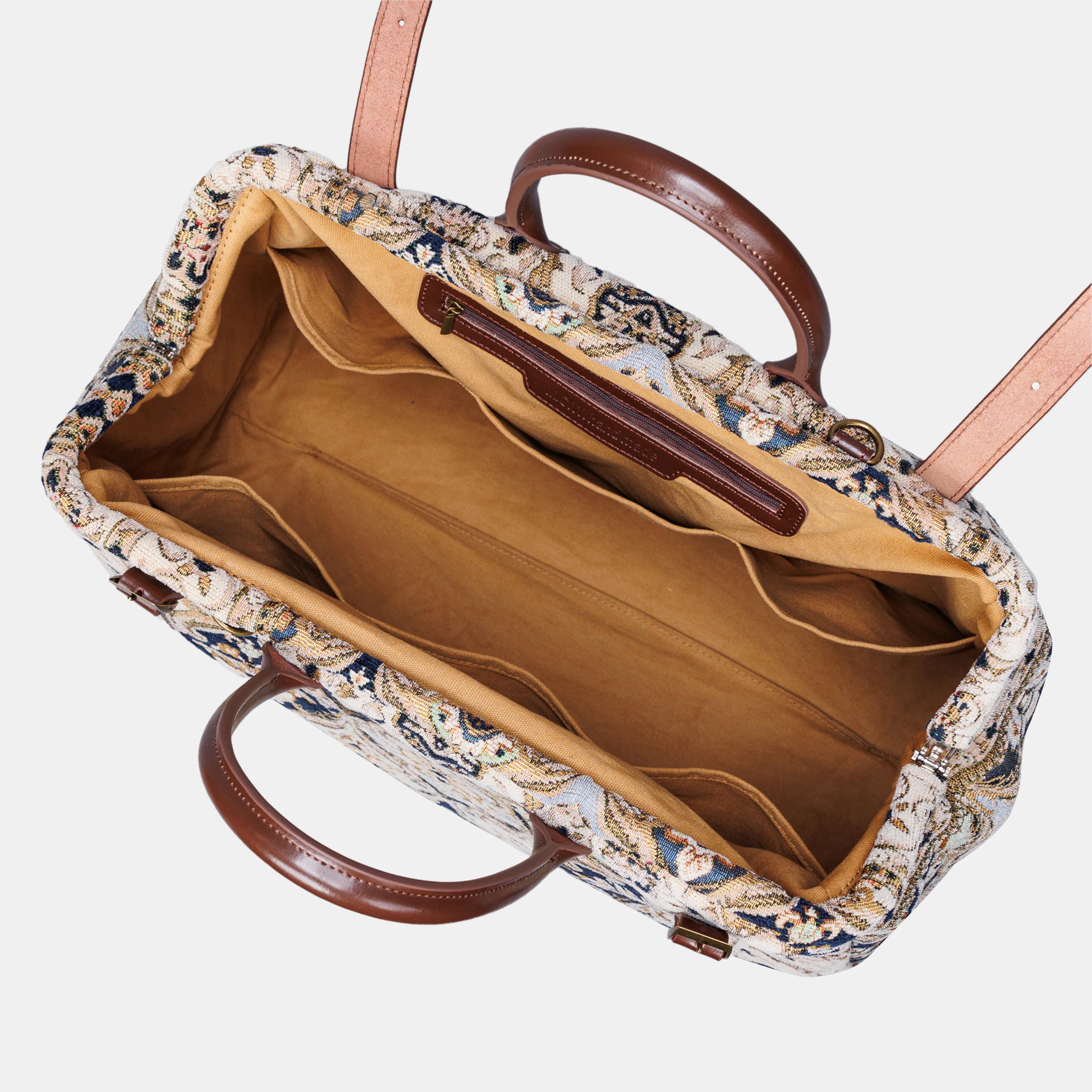 Golden Age Navy Large Carpetbag - Image 7