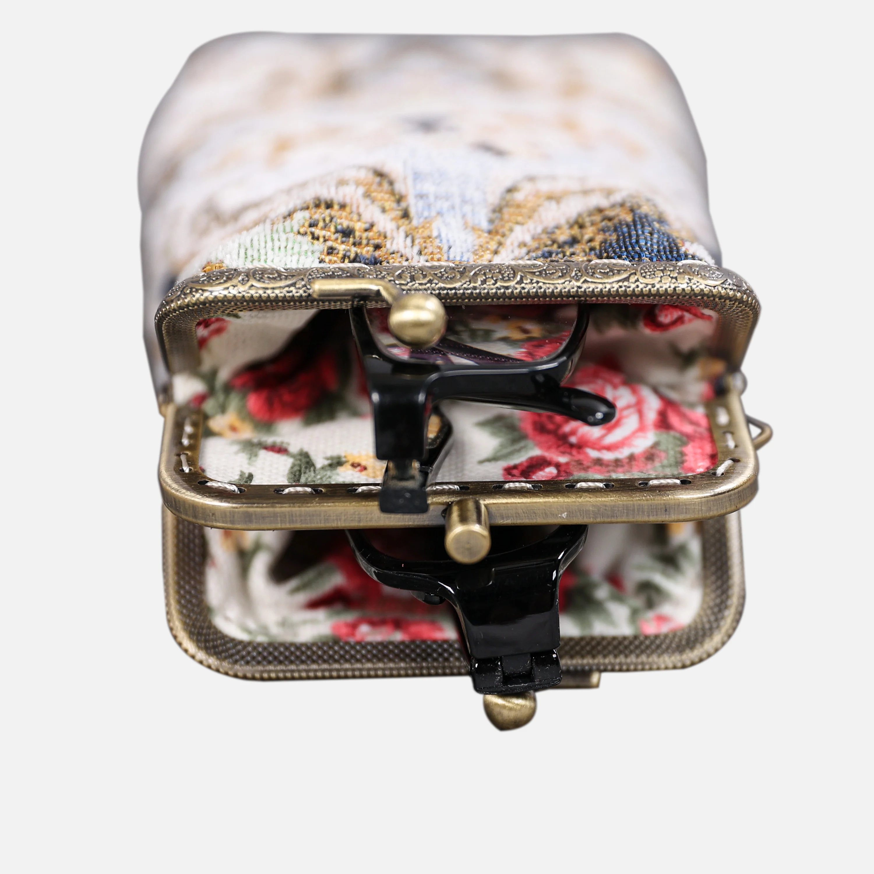 Golden Age Navy Eyeglasses Case - Image 4