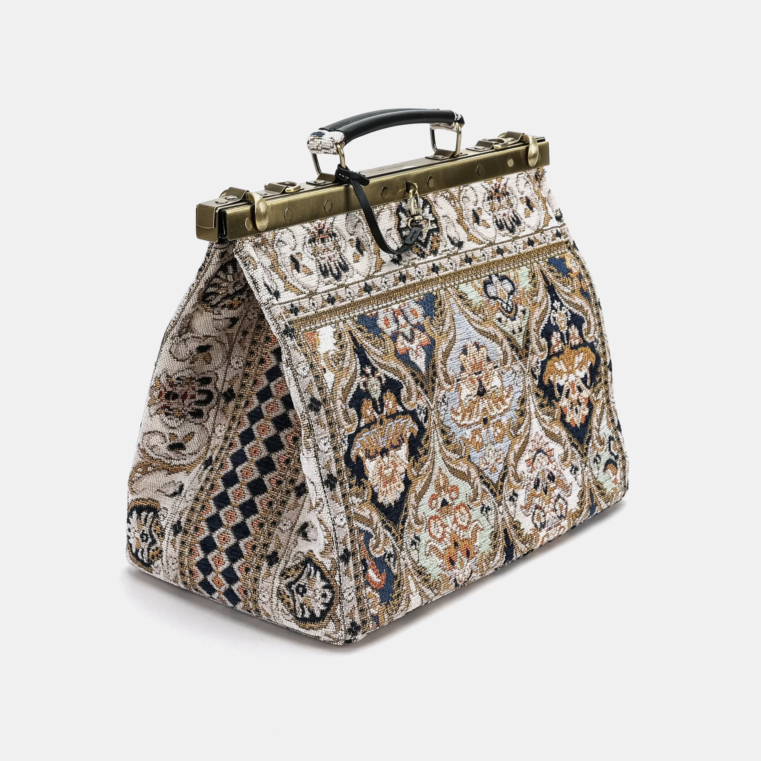 Golden Age Navy Celine Carpet Gladstone Bag - Image 3