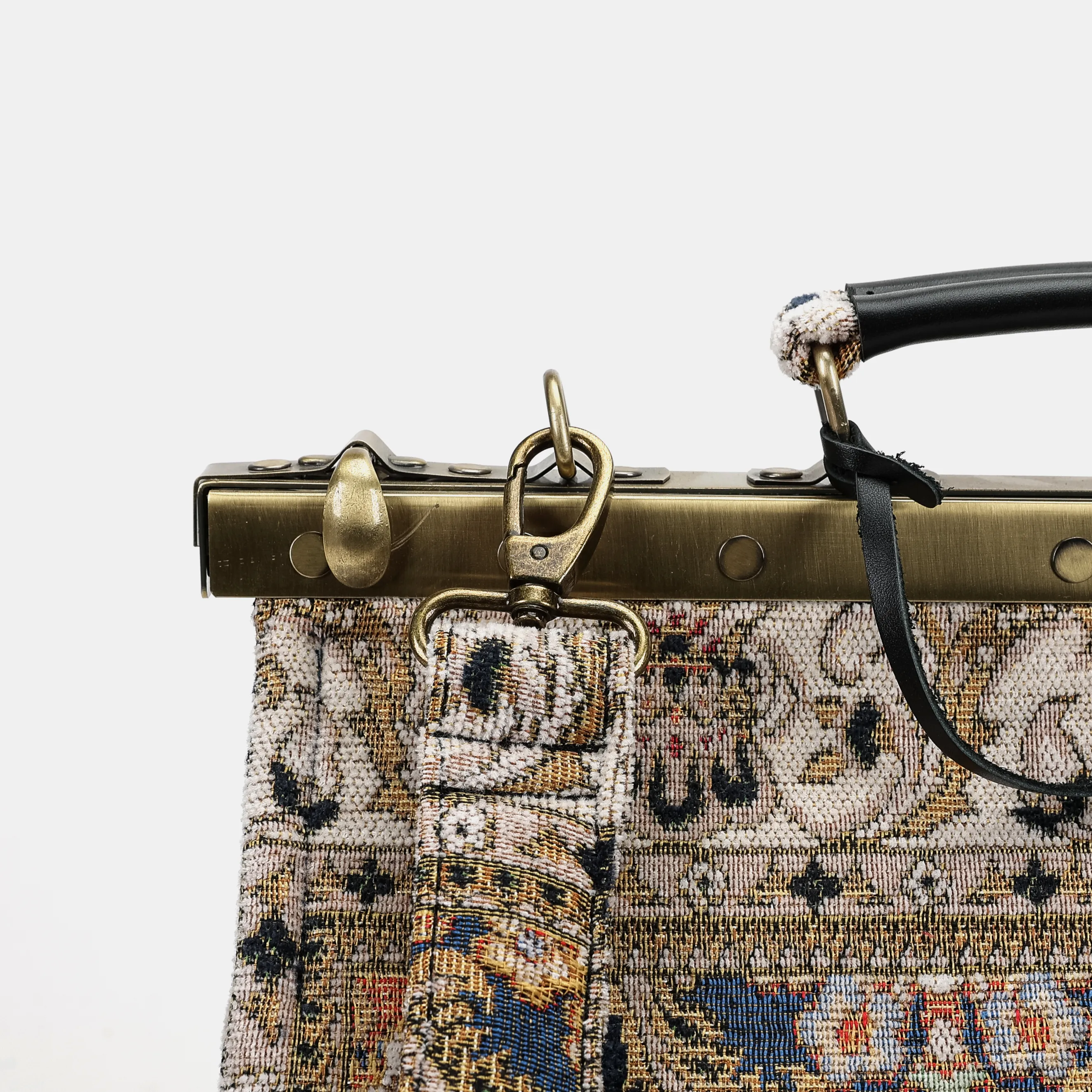 Golden Age Navy Celine Carpet Gladstone Bag - Image 7