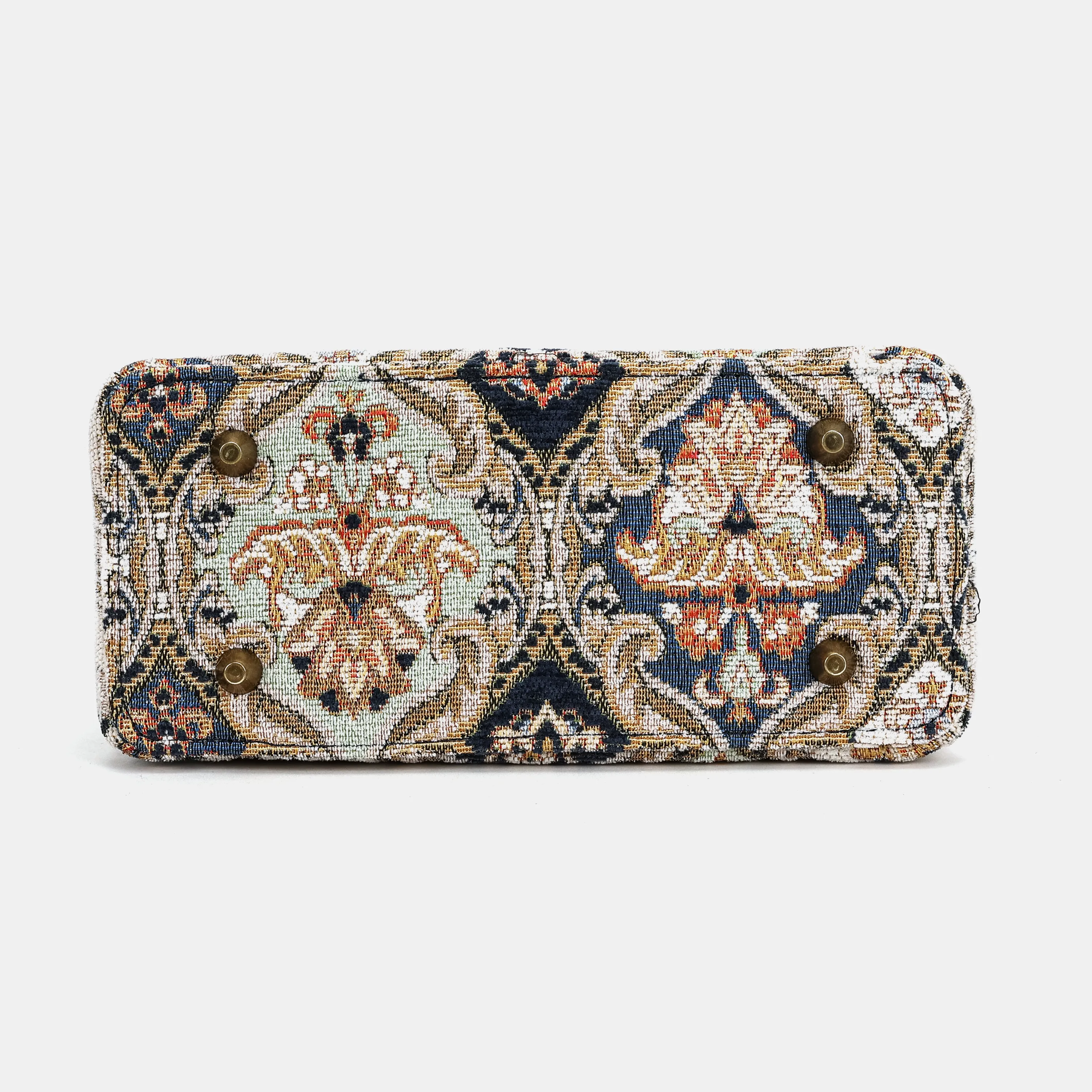 Golden Age Navy Helena Carpet Backpack Gladstone Bag - Image 10