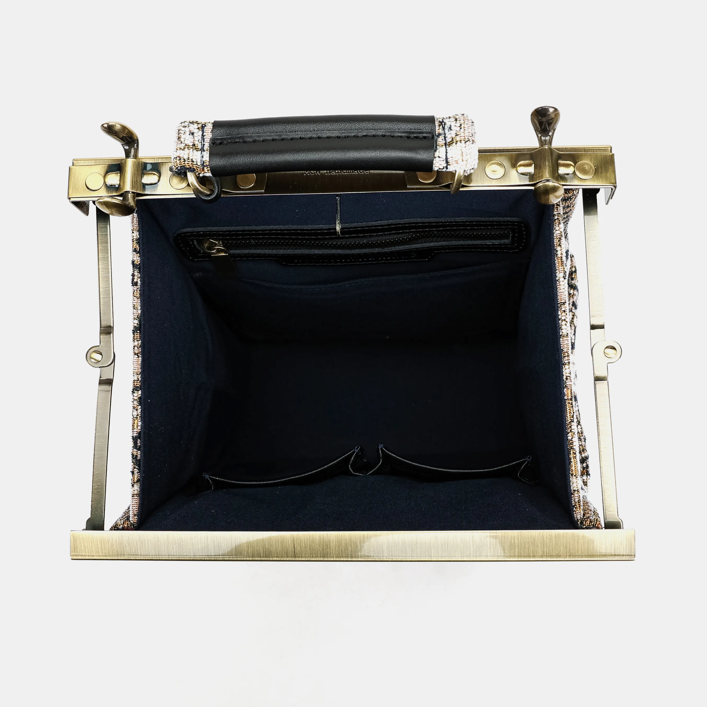Golden Age Navy Helena Carpet Backpack Gladstone Bag - Image 8