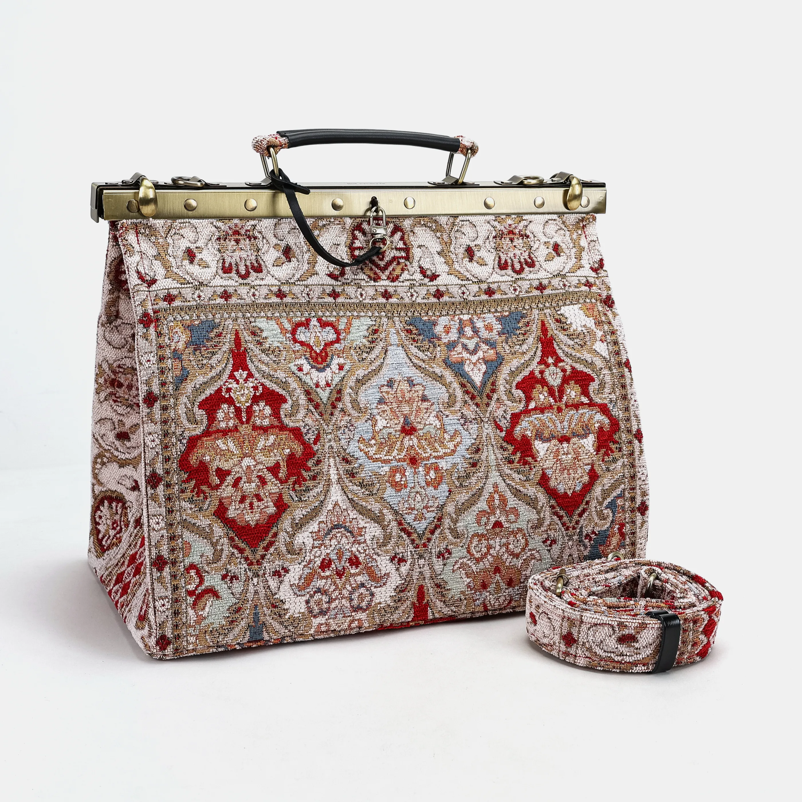 Golden Age Red Celine Carpet Gladstone Bag