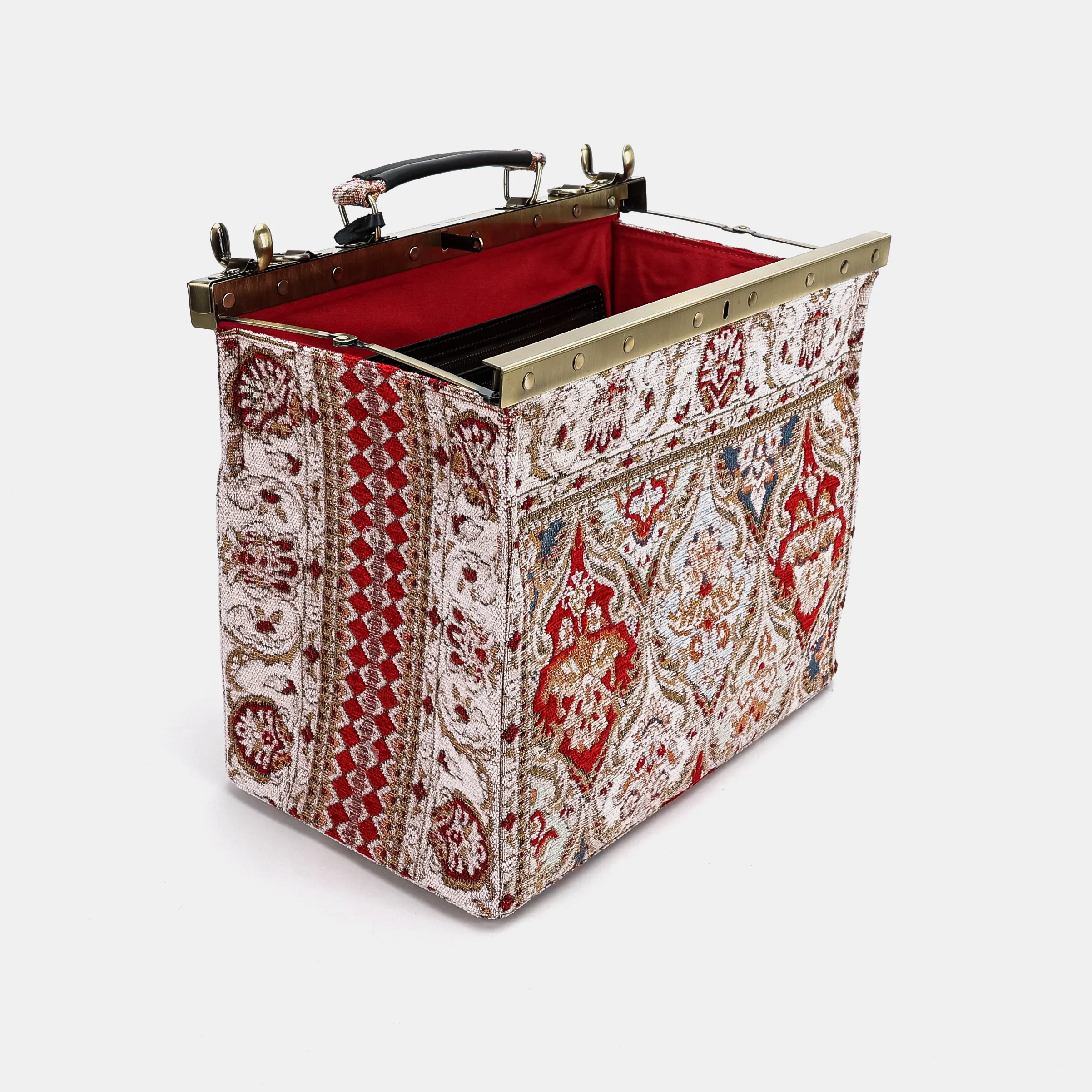 Golden Age Red Celine Carpet Gladstone Bag - Image 10