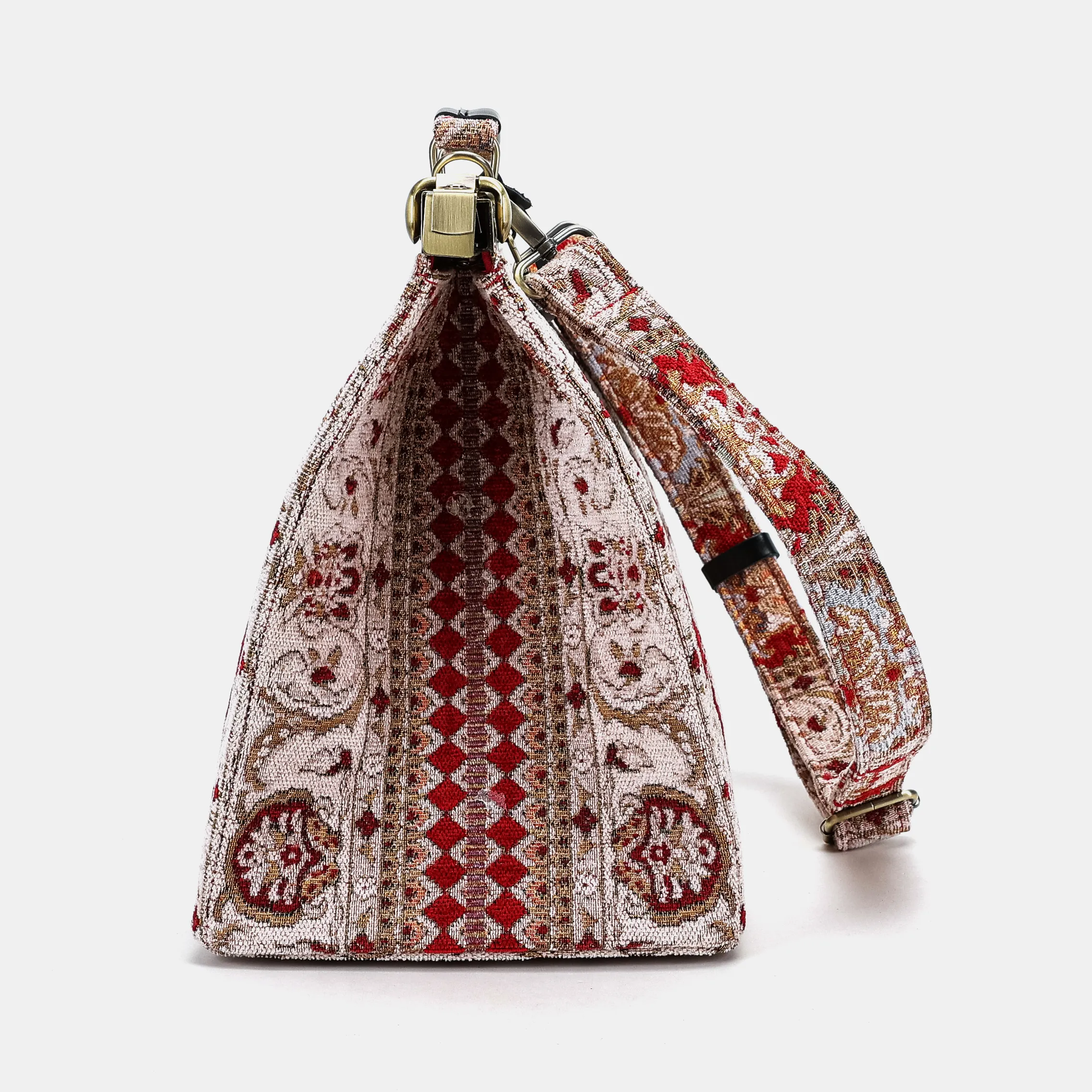 Golden Age Red Celine Carpet Gladstone Bag - Image 12