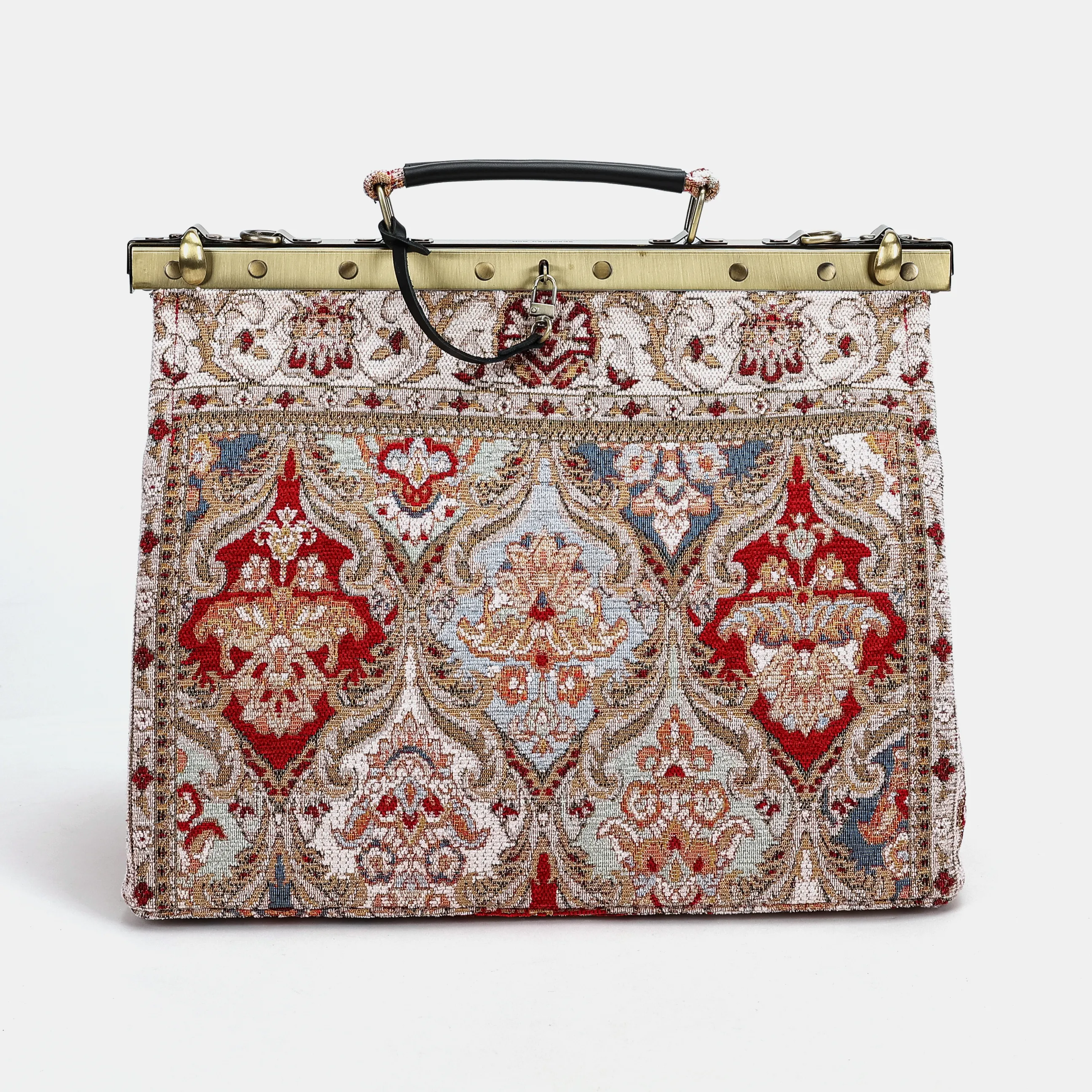 Golden Age Red Celine Carpet Gladstone Bag - Image 2