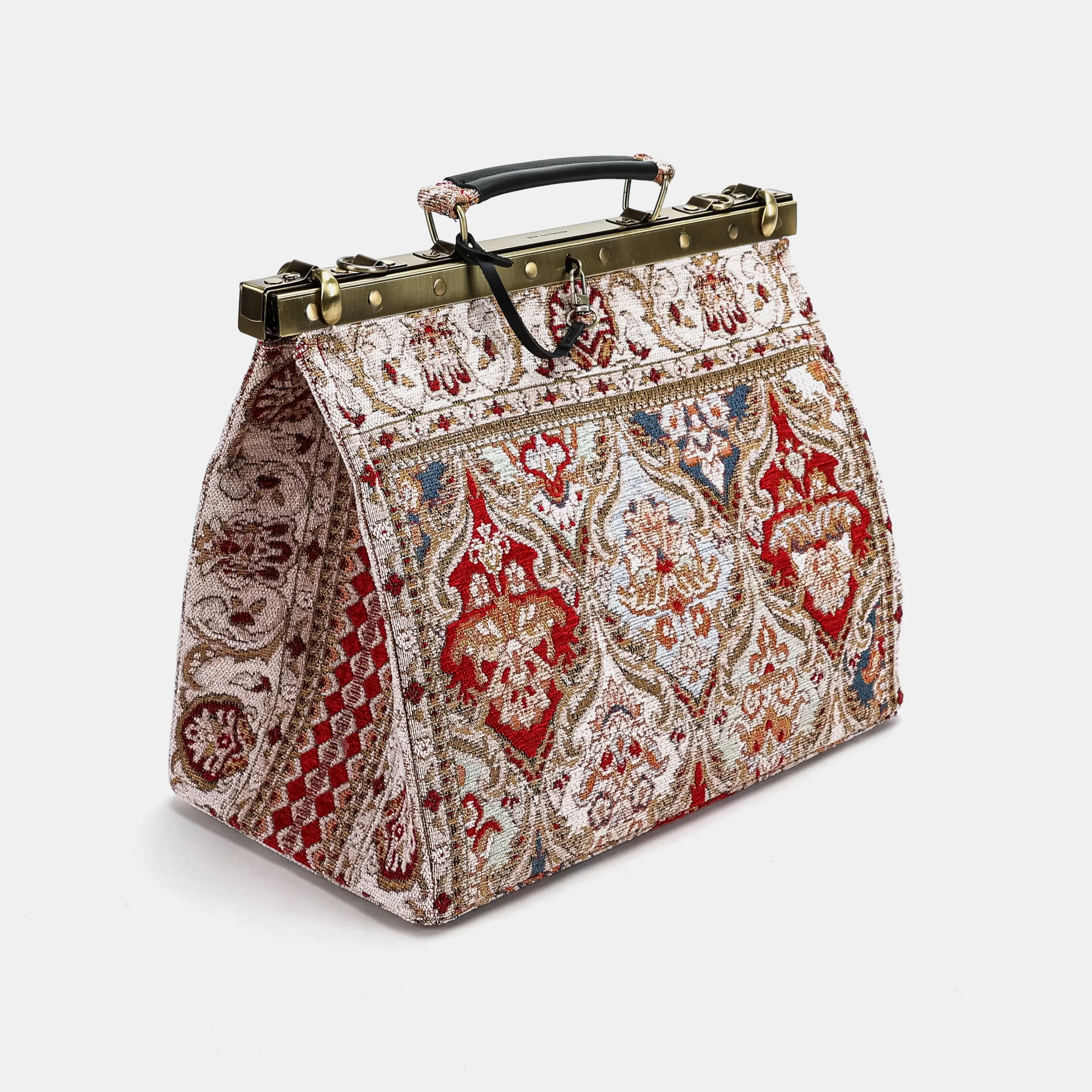 Golden Age Red Celine Carpet Gladstone Bag - Image 3