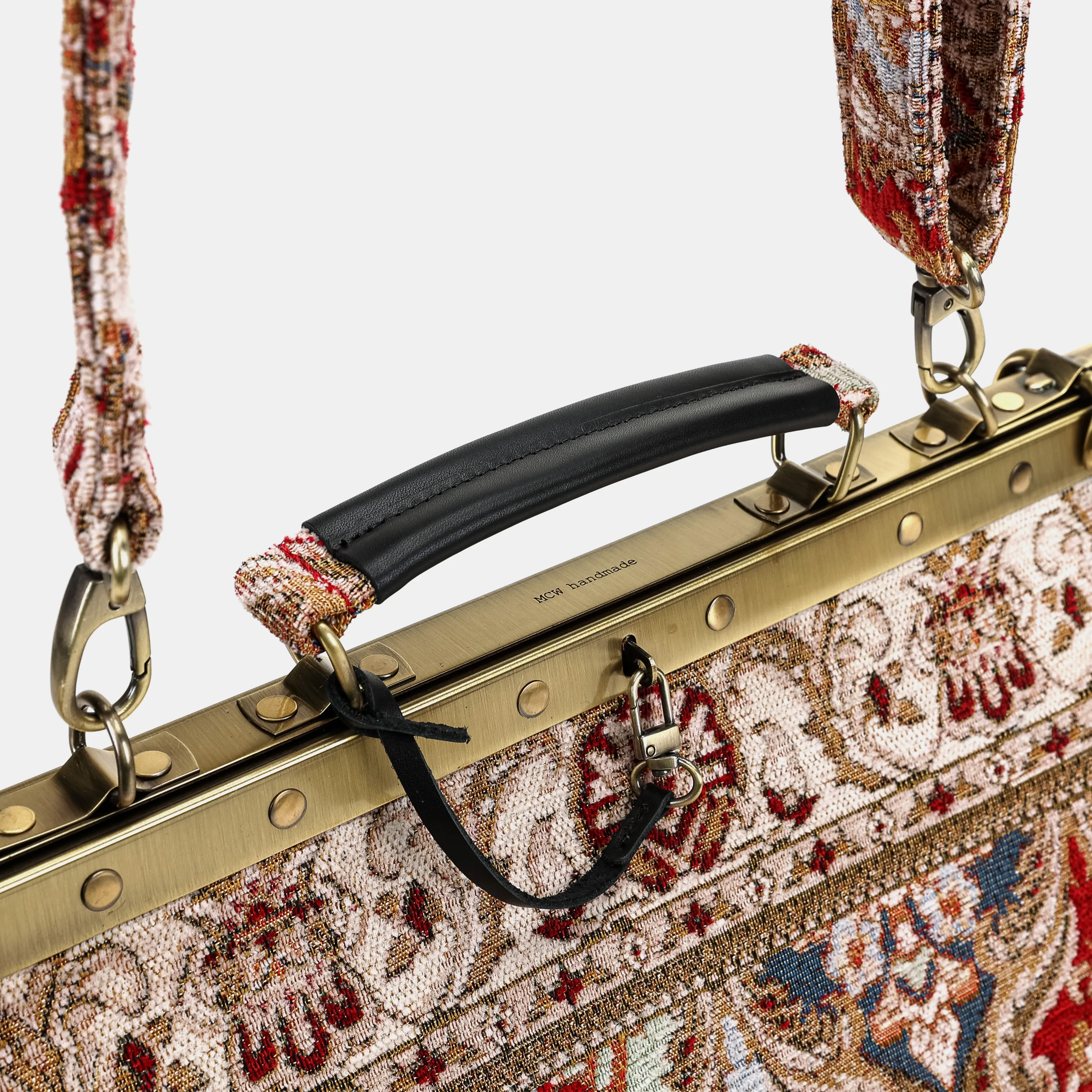 Golden Age Red Celine Carpet Gladstone Bag - Image 4