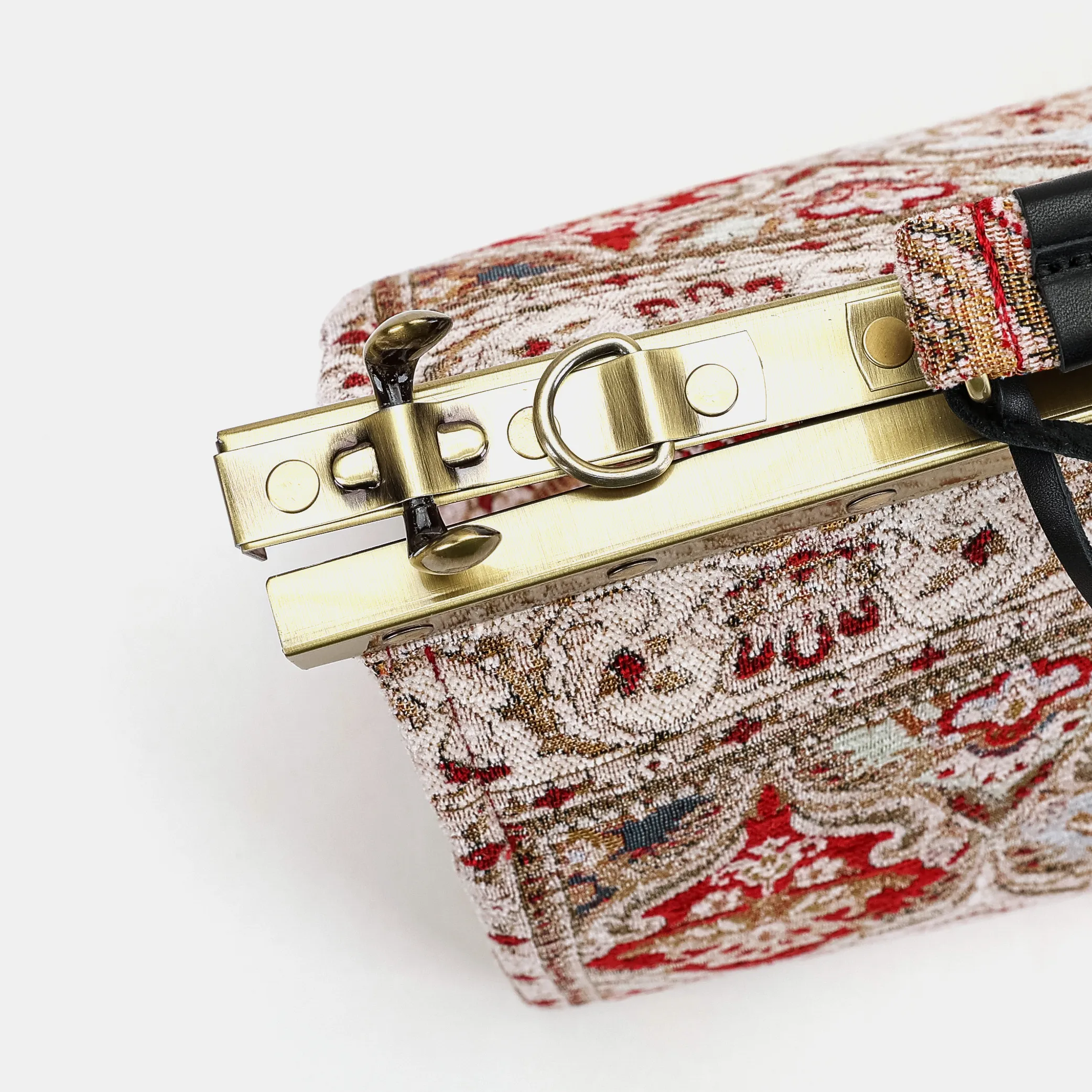 Golden Age Red Celine Carpet Gladstone Bag - Image 6