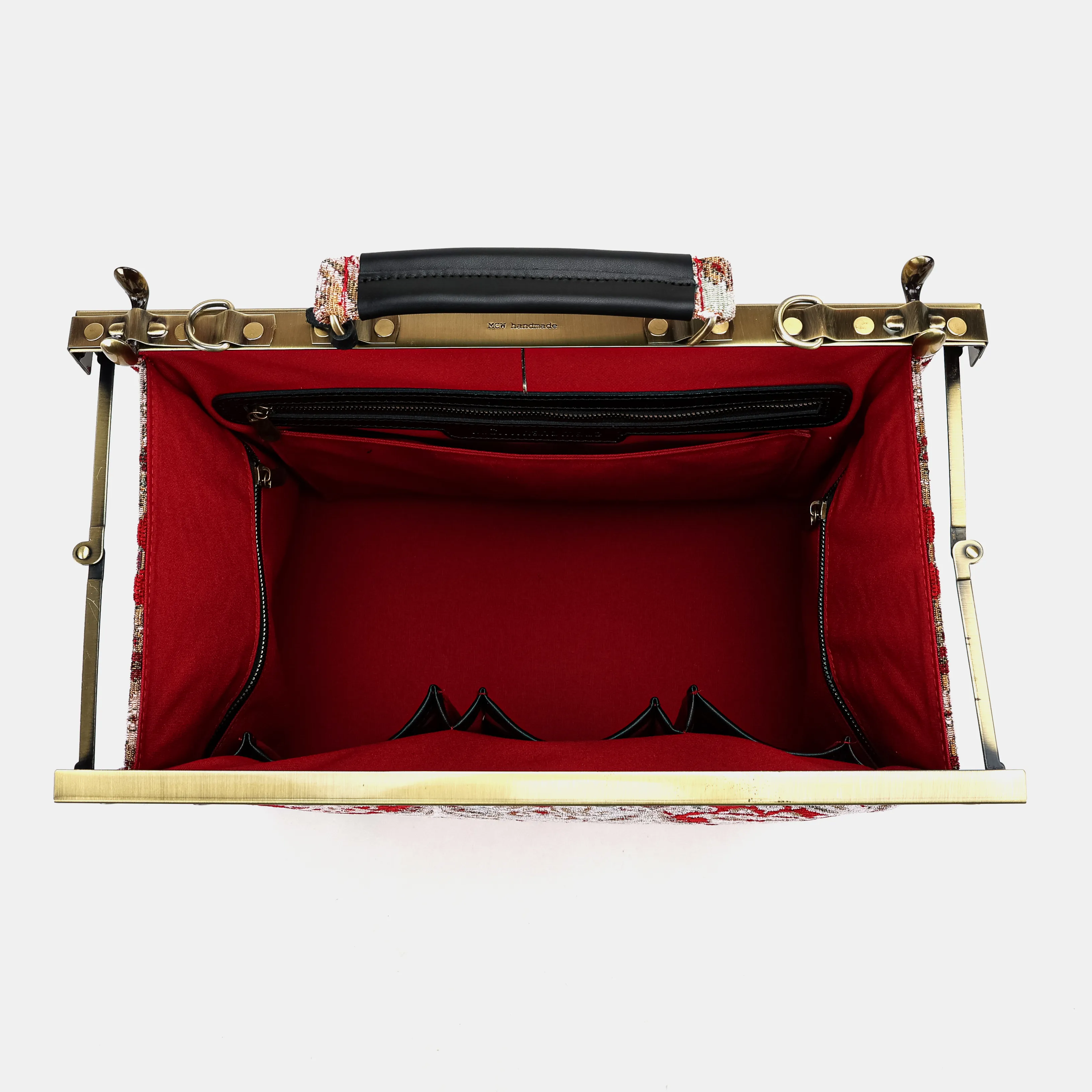 Golden Age Red Celine Carpet Gladstone Bag - Image 8