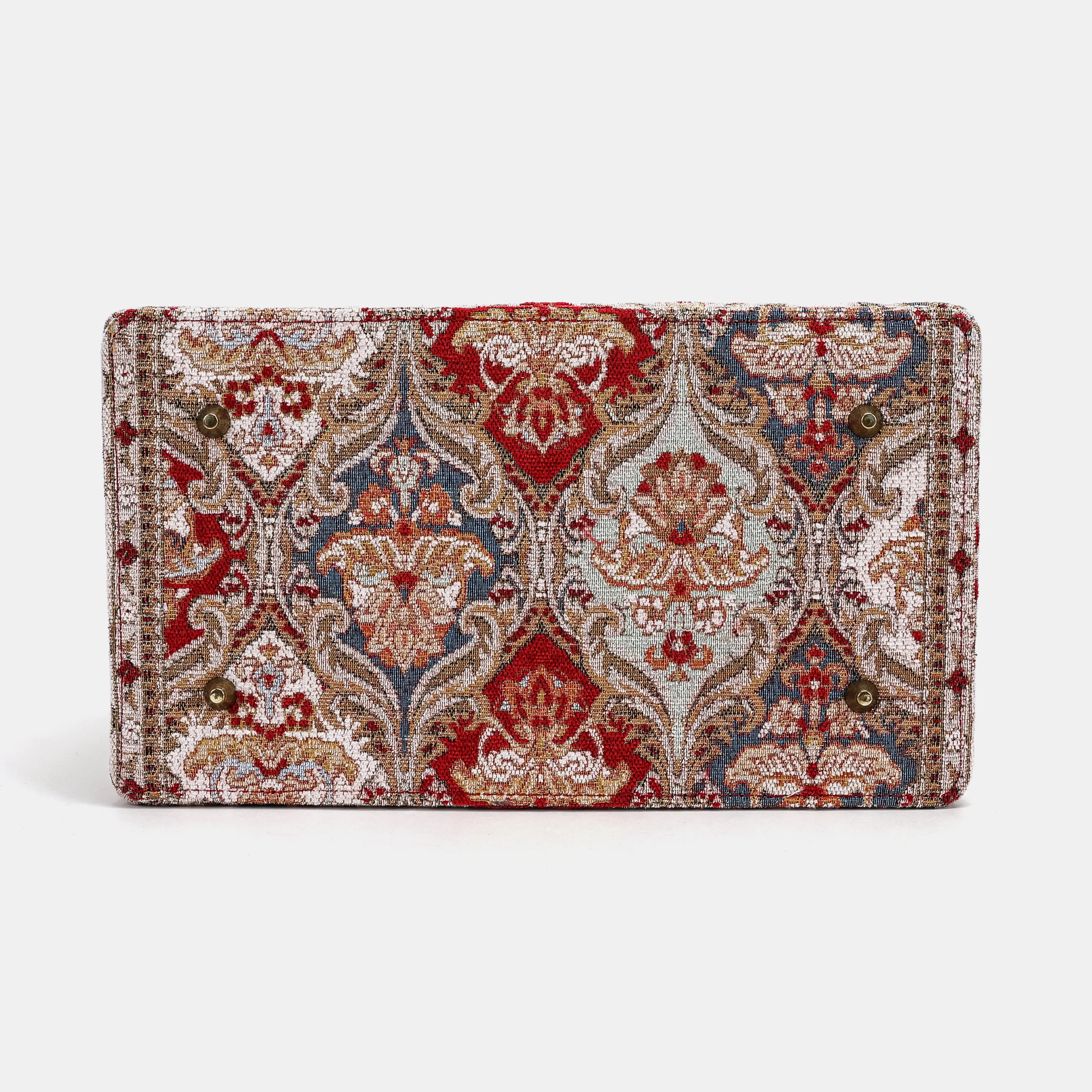 Golden Age Red Genevieve Carpet Gladstone Bag - Image 11