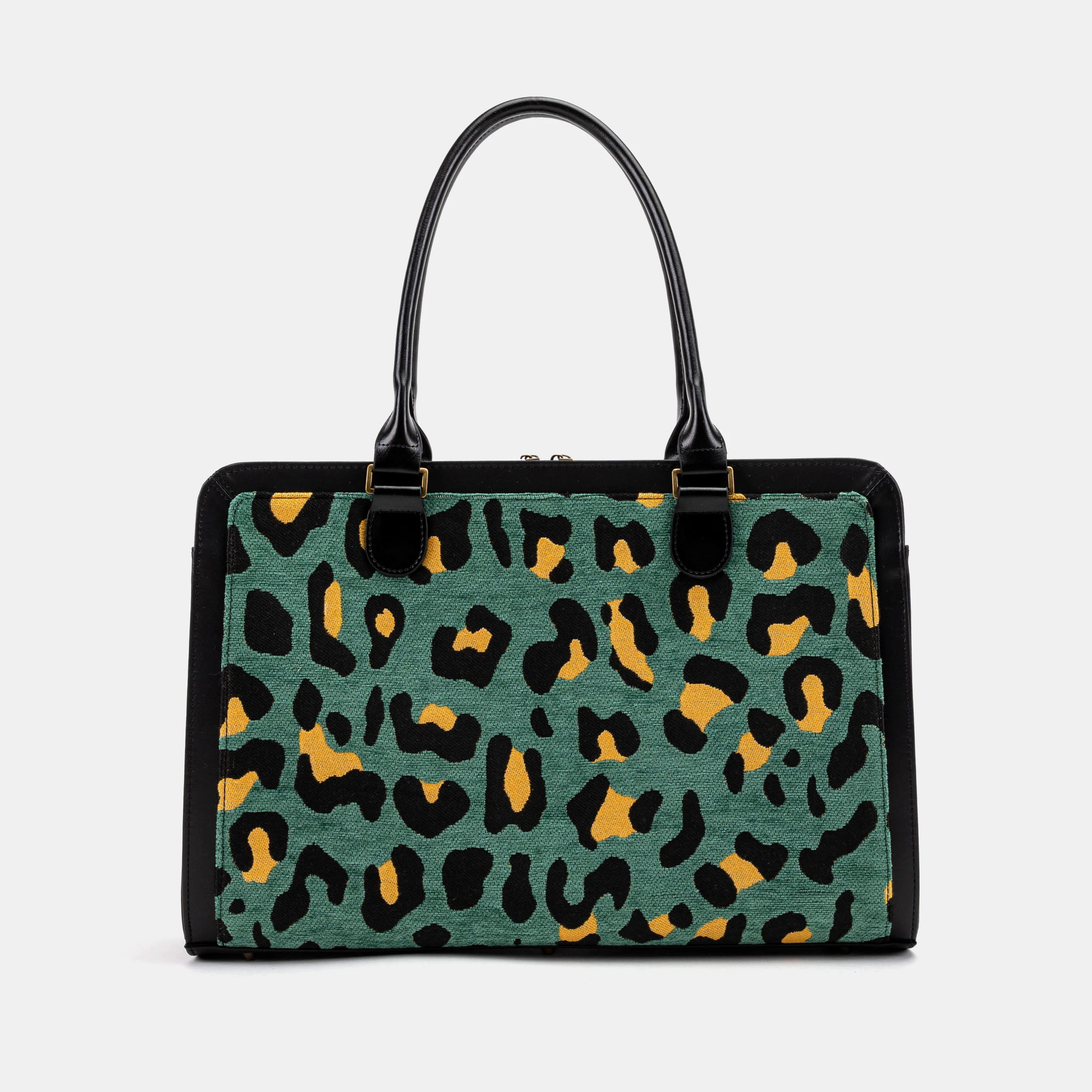 Leopard Green Business Tote - Image 3