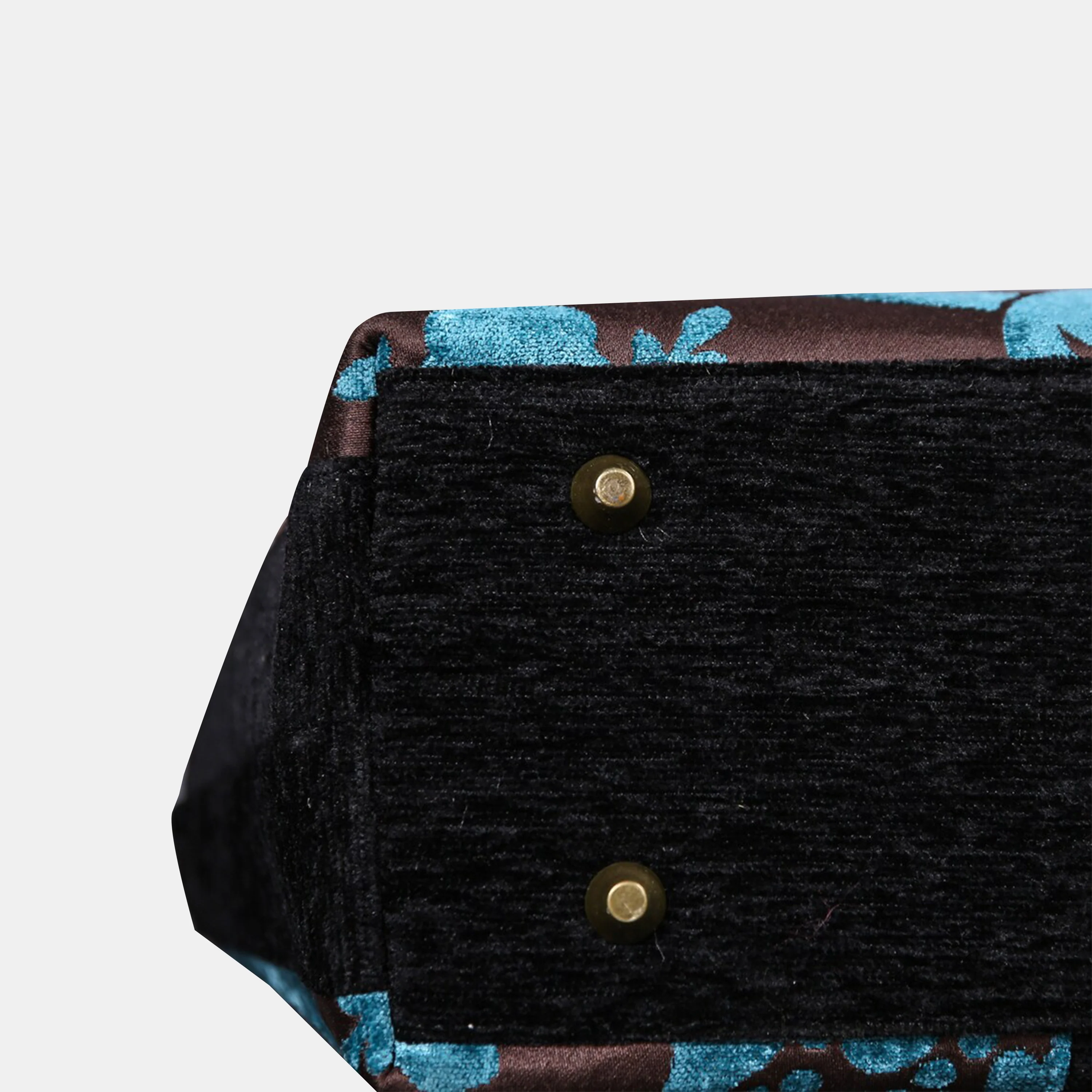 Luxury Damask Blue Laptop Work Bag - Image 5