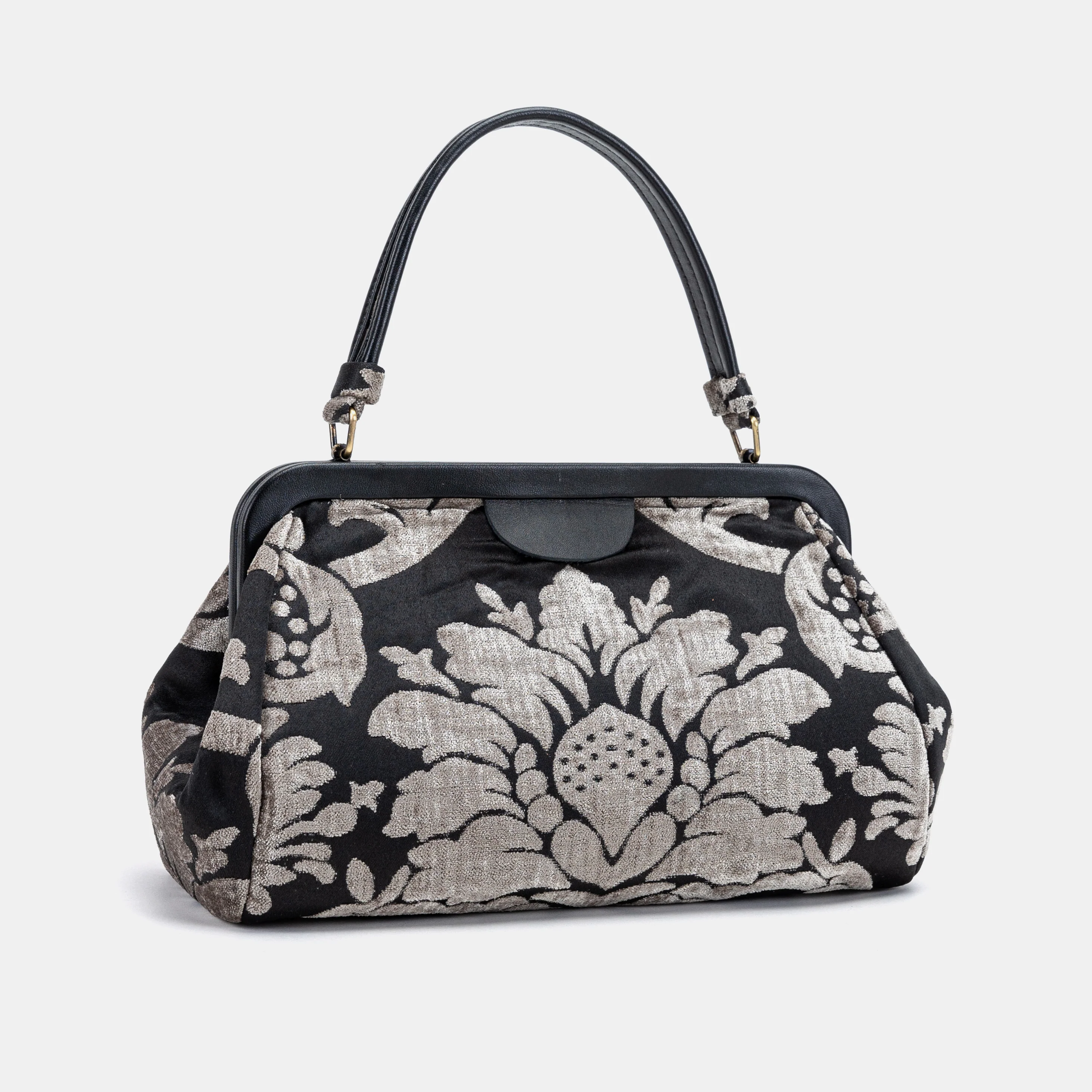 Luxury Damask Ivory Top Handle Purse - Image 2