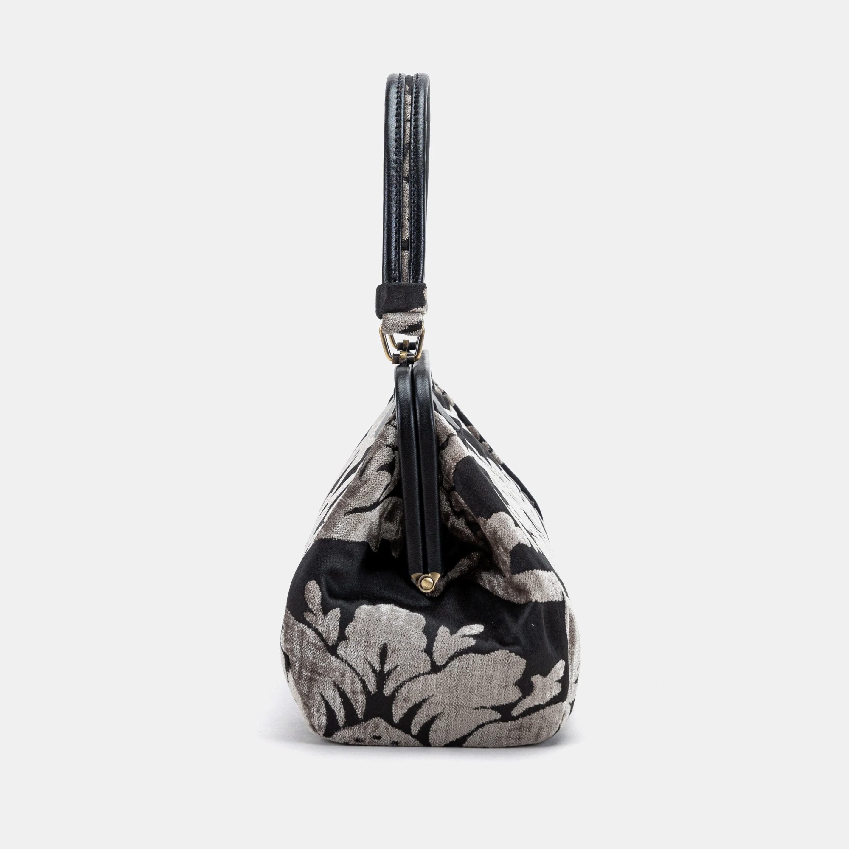 Luxury Damask Ivory Top Handle Purse - Image 4