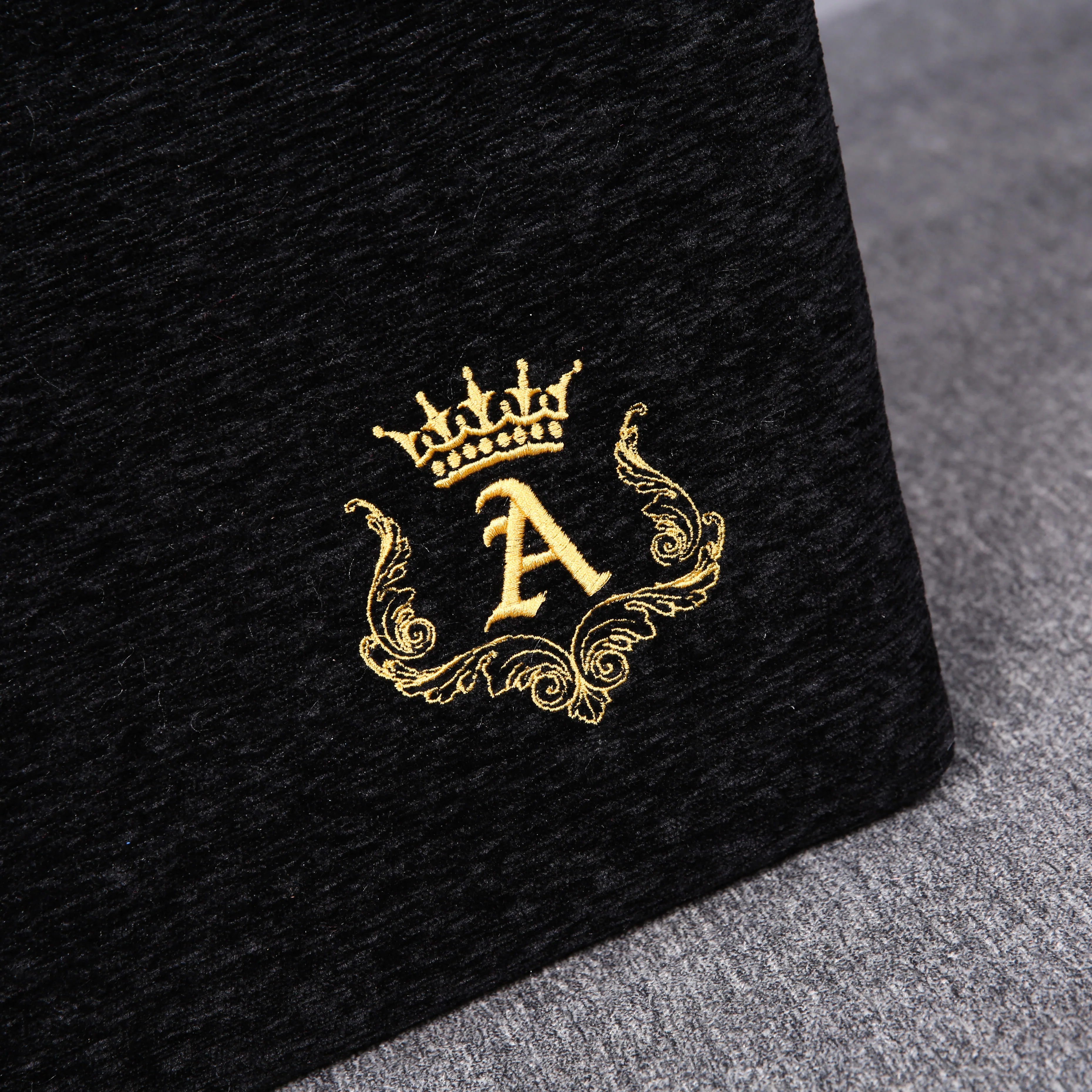 Luxury Monogrammed Black Tote - Image 3