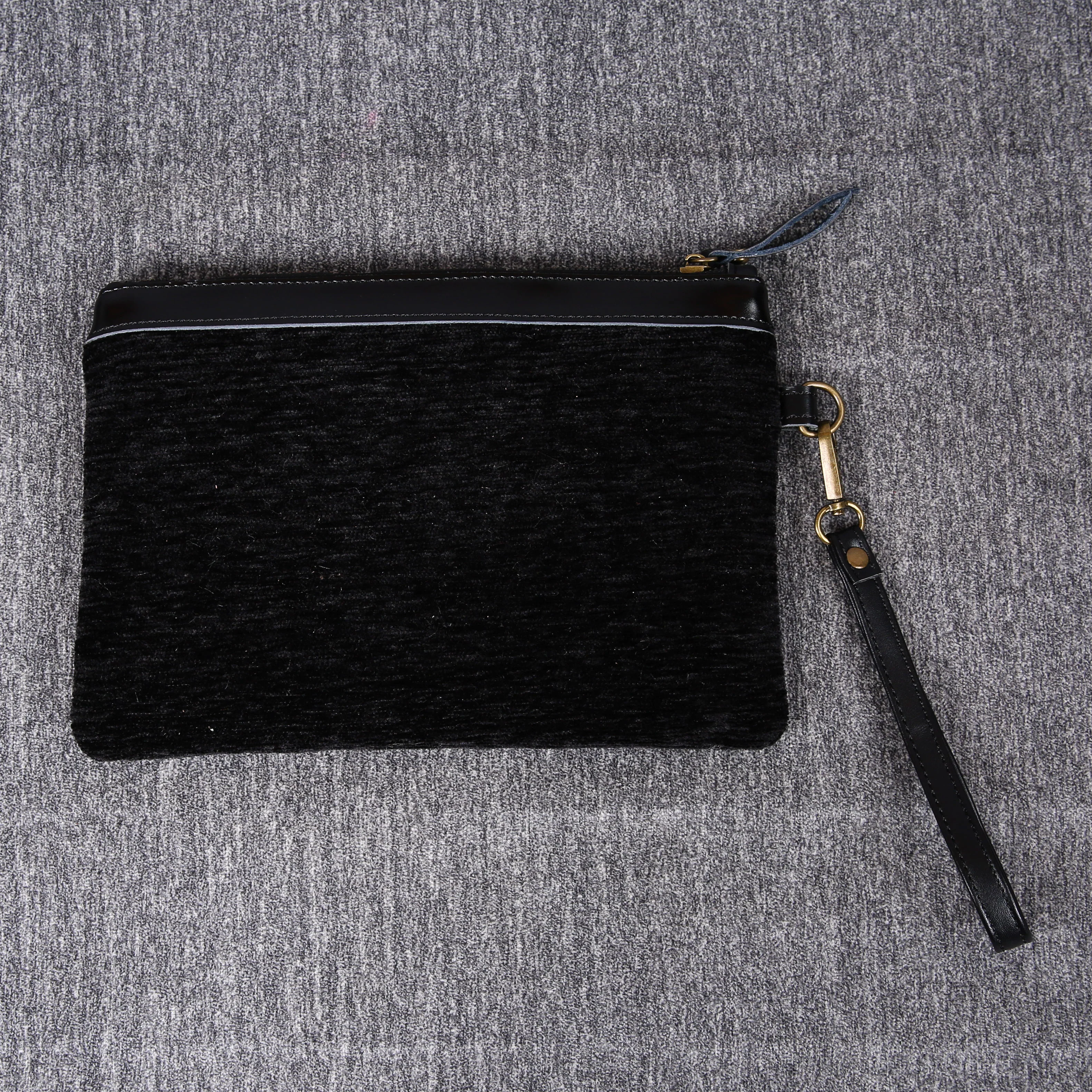 Luxury Monogrammed Black Clutch - Image 5