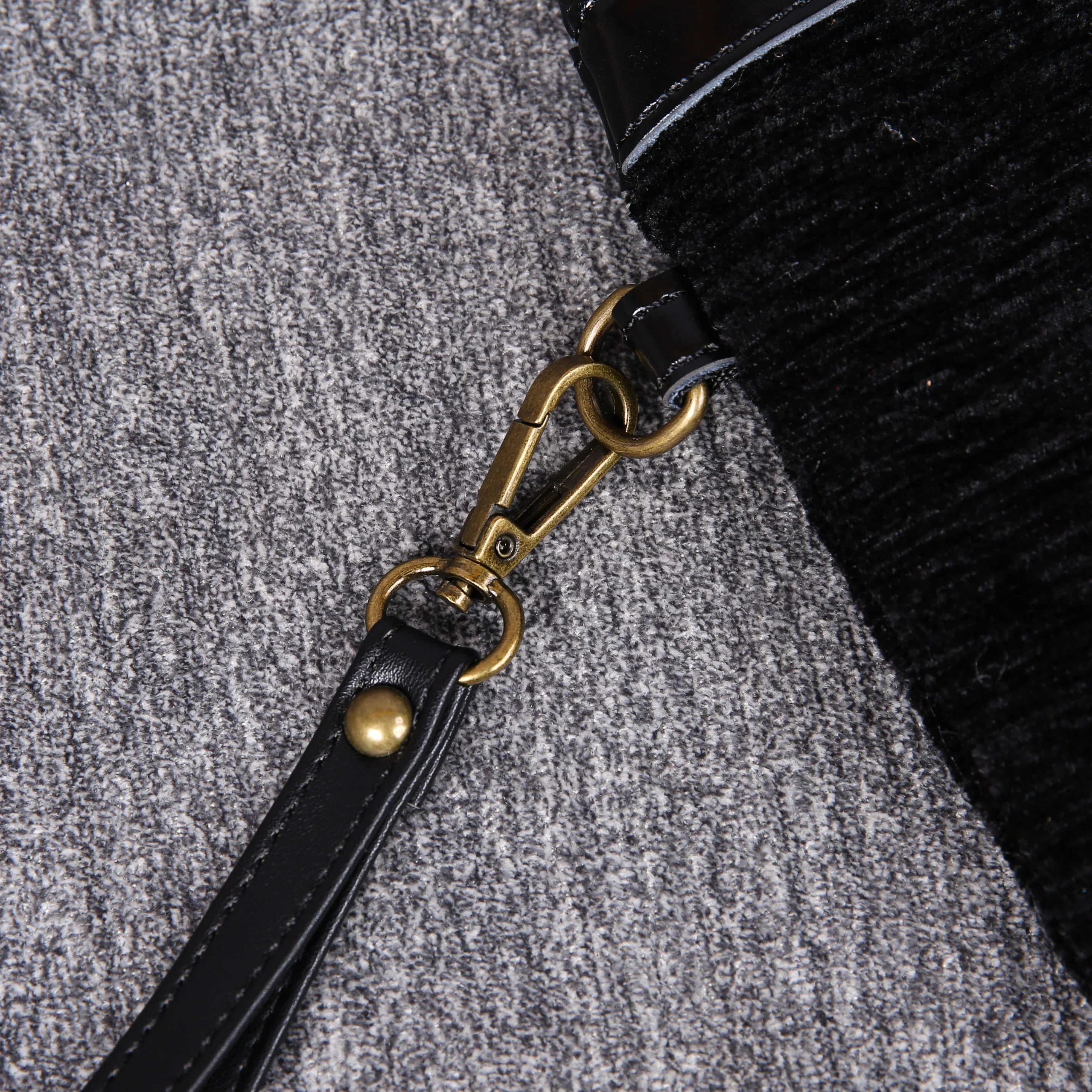Luxury Monogrammed Black Clutch - Image 4
