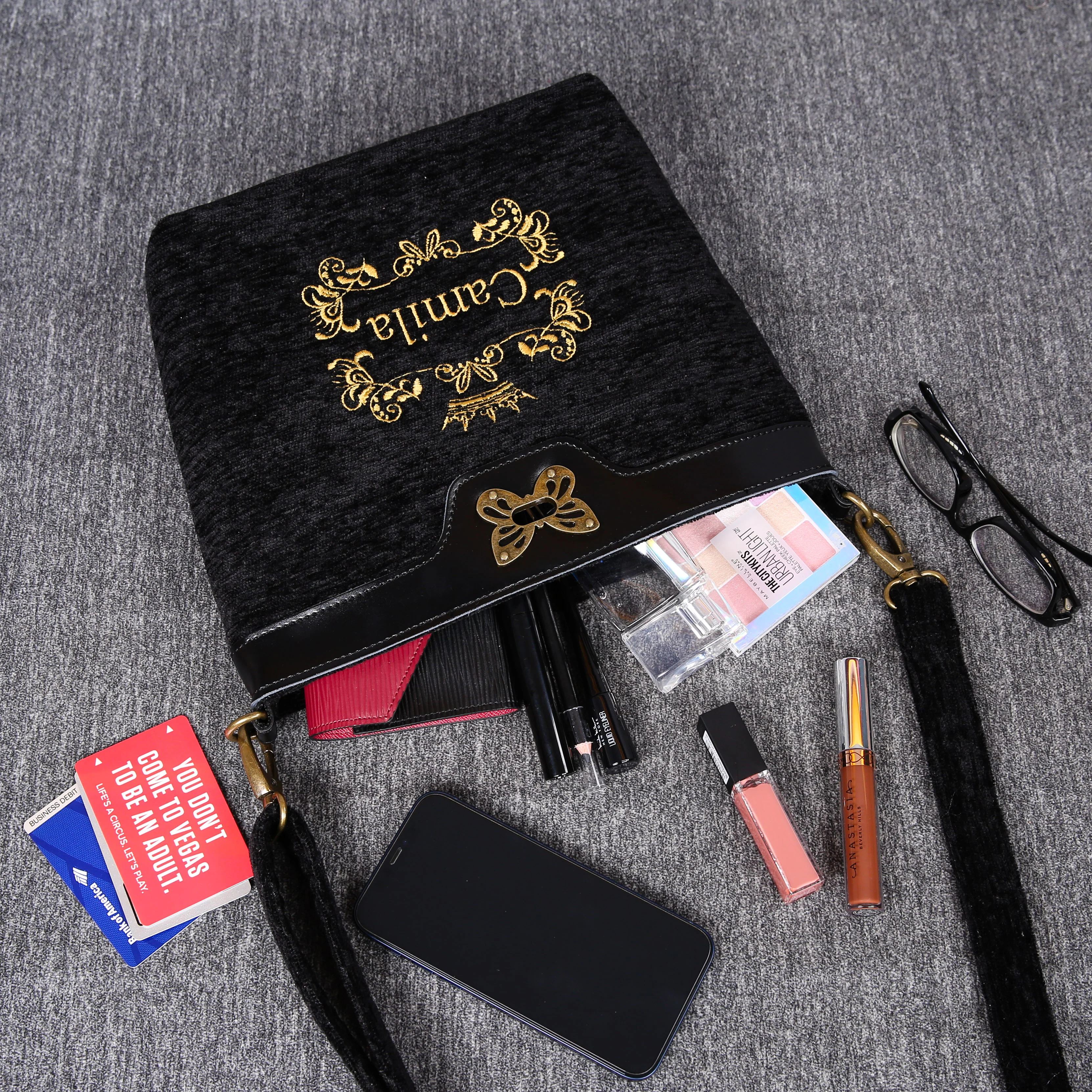 Luxury Monogrammed Black Cross Body - Image 8