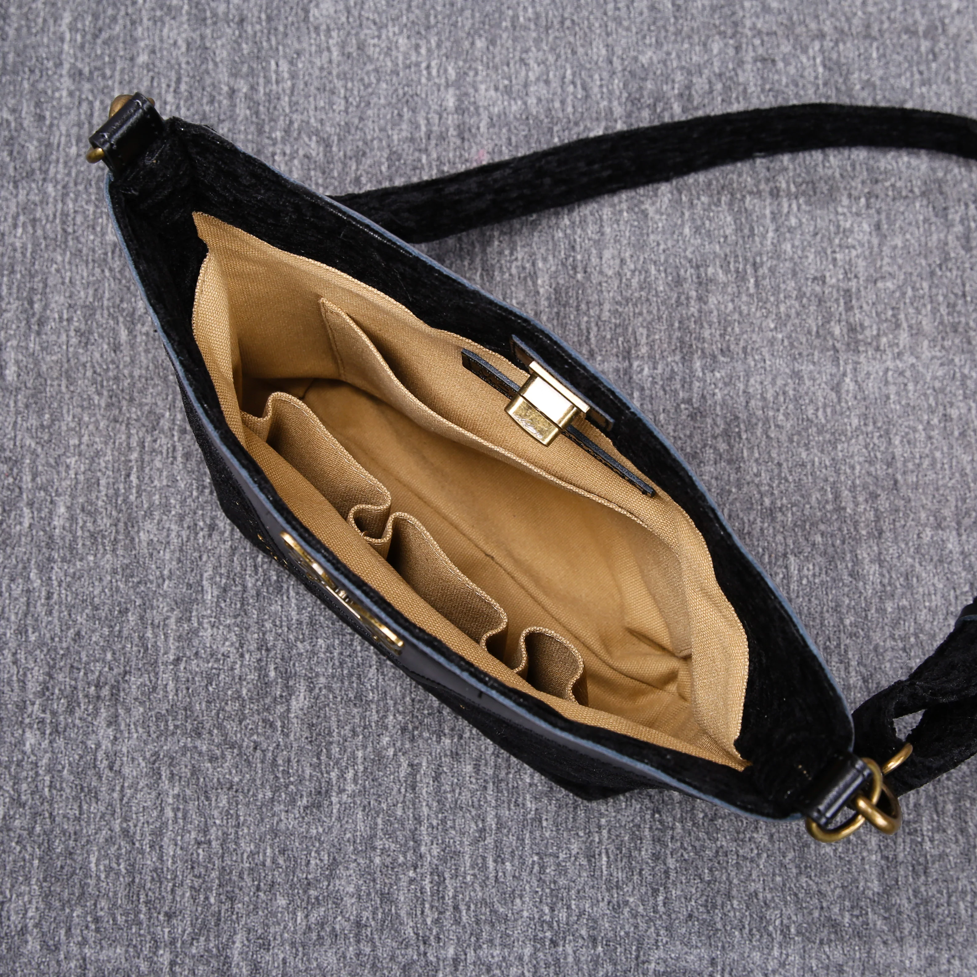 Luxury Monogrammed Black Cross Body - Image 9