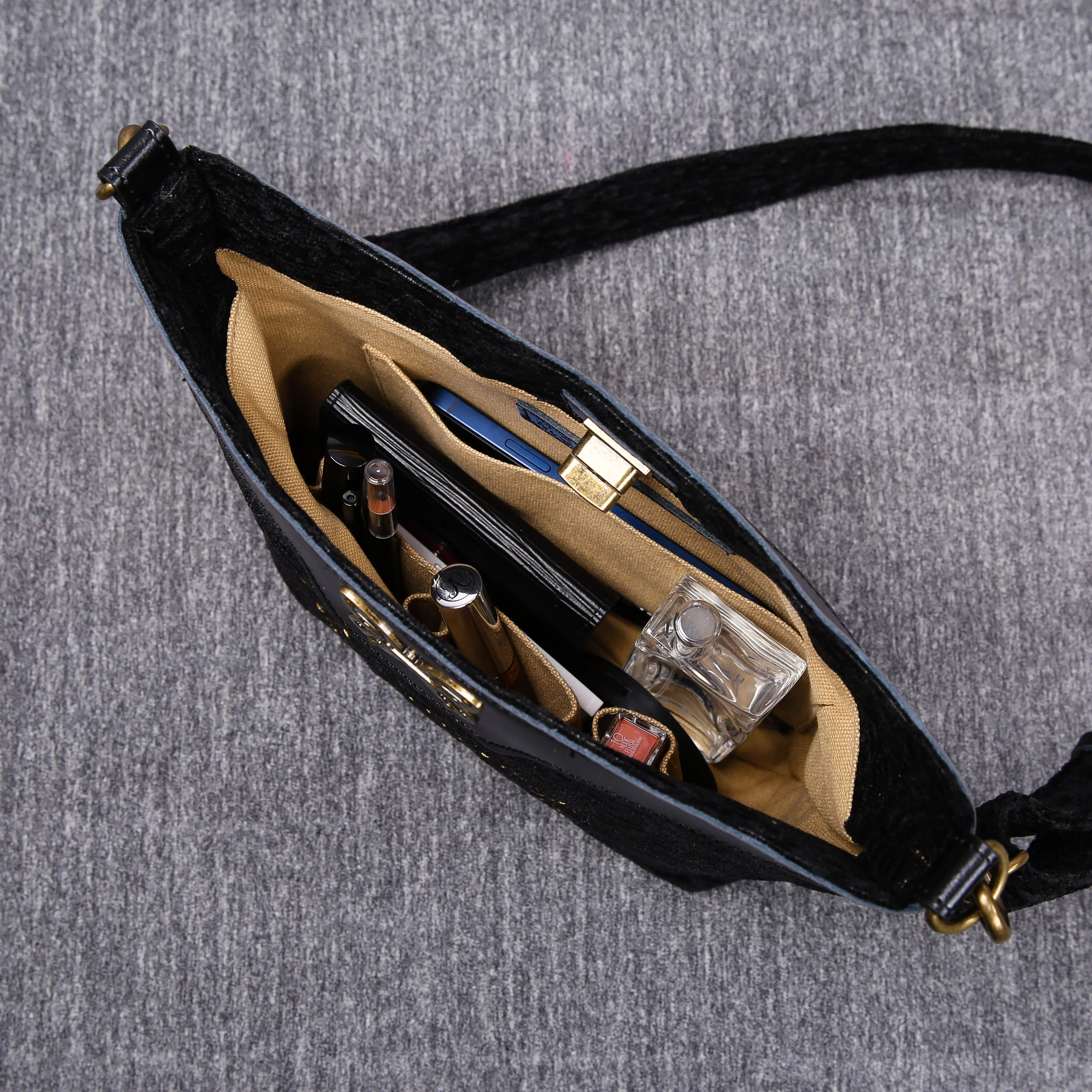 Luxury Monogrammed Black Cross Body - Image 10