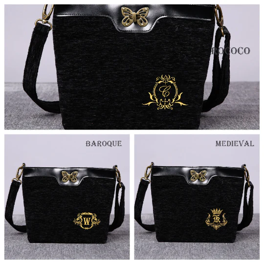 Luxury Monogrammed Black Cross Body - Image 11