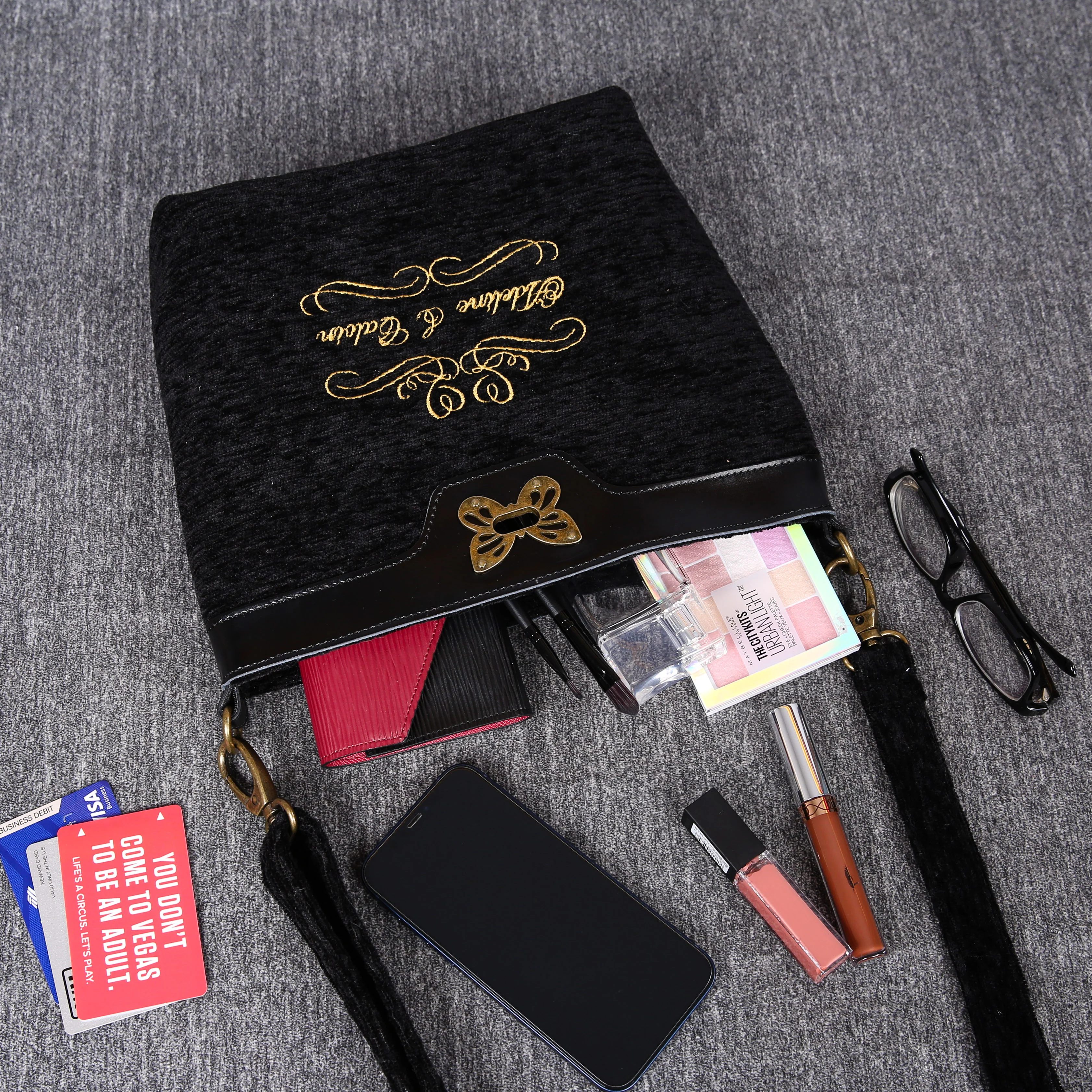 Luxury Monogrammed Black Cross Body - Image 8