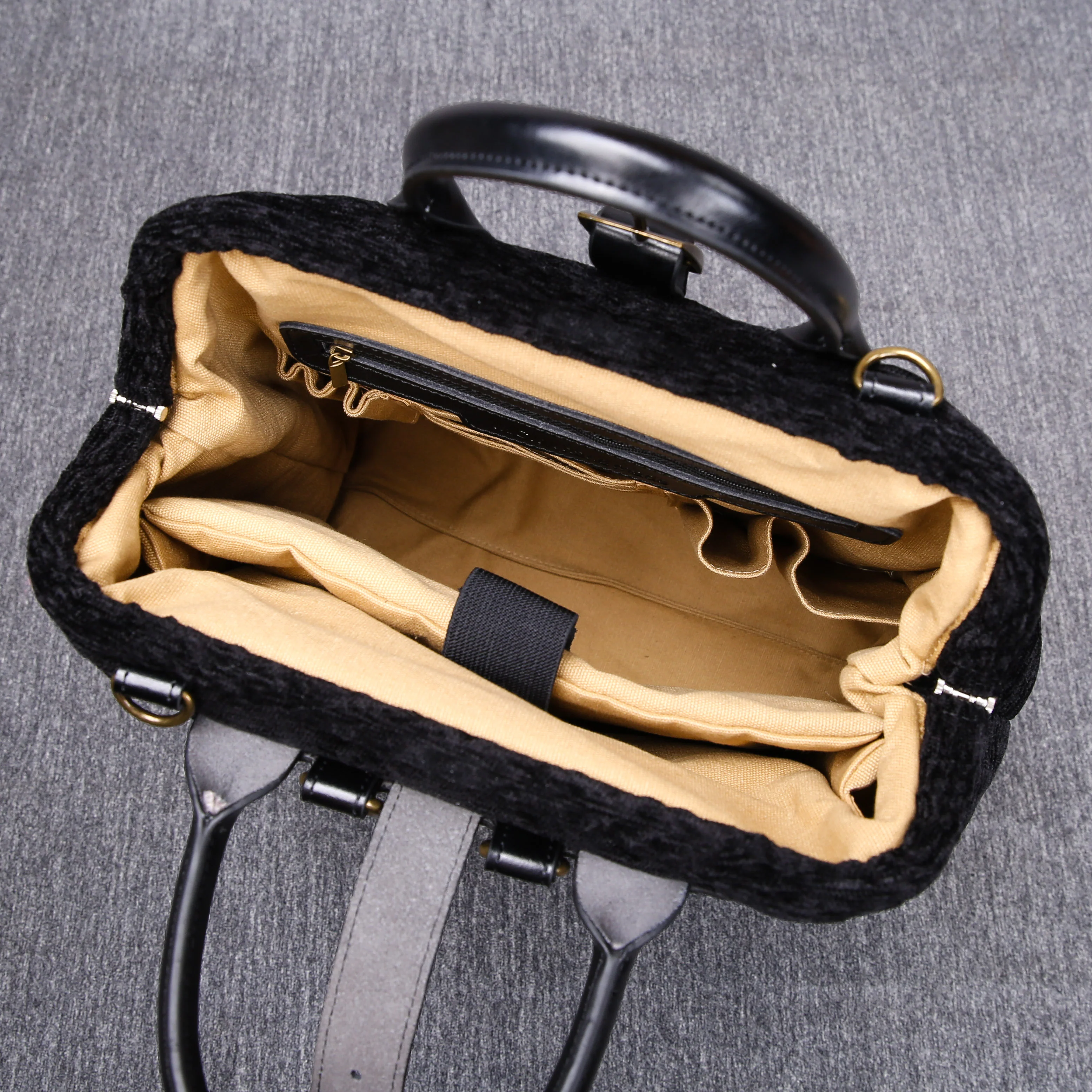 Luxury Monogrammed Black Multi-Functional Backpack - Image 15
