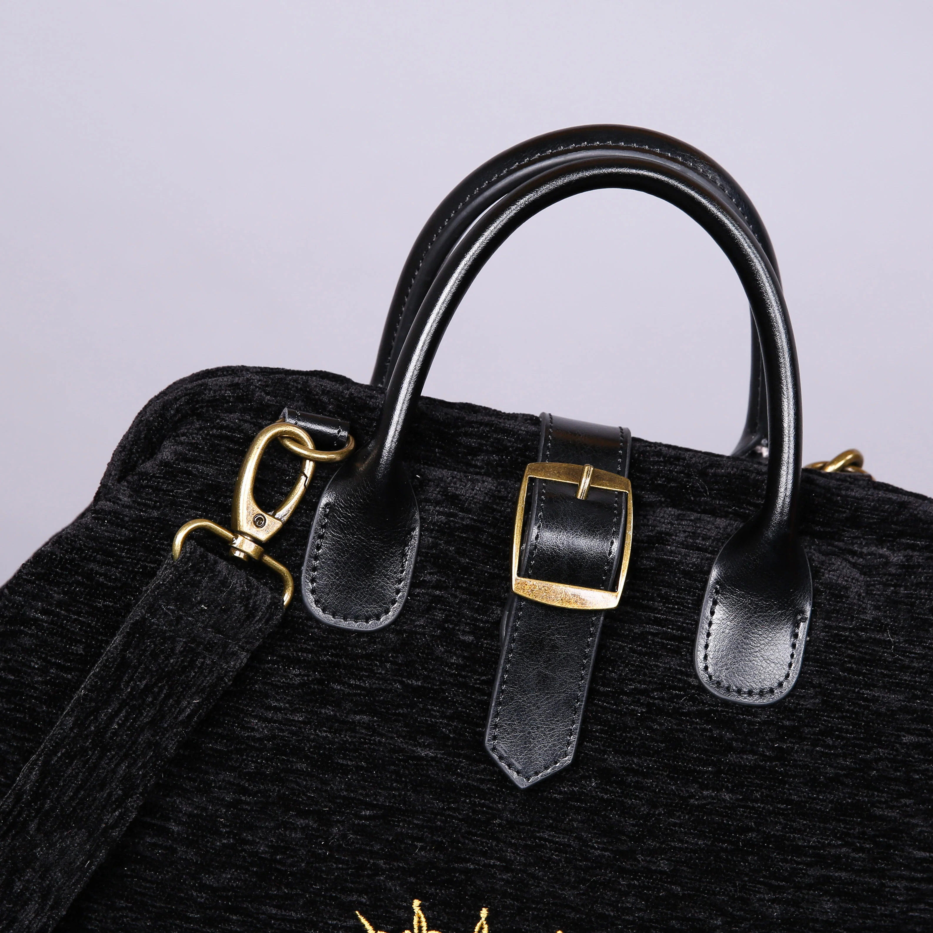 Luxury Monogrammed Black Multi-Functional Backpack - Image 4