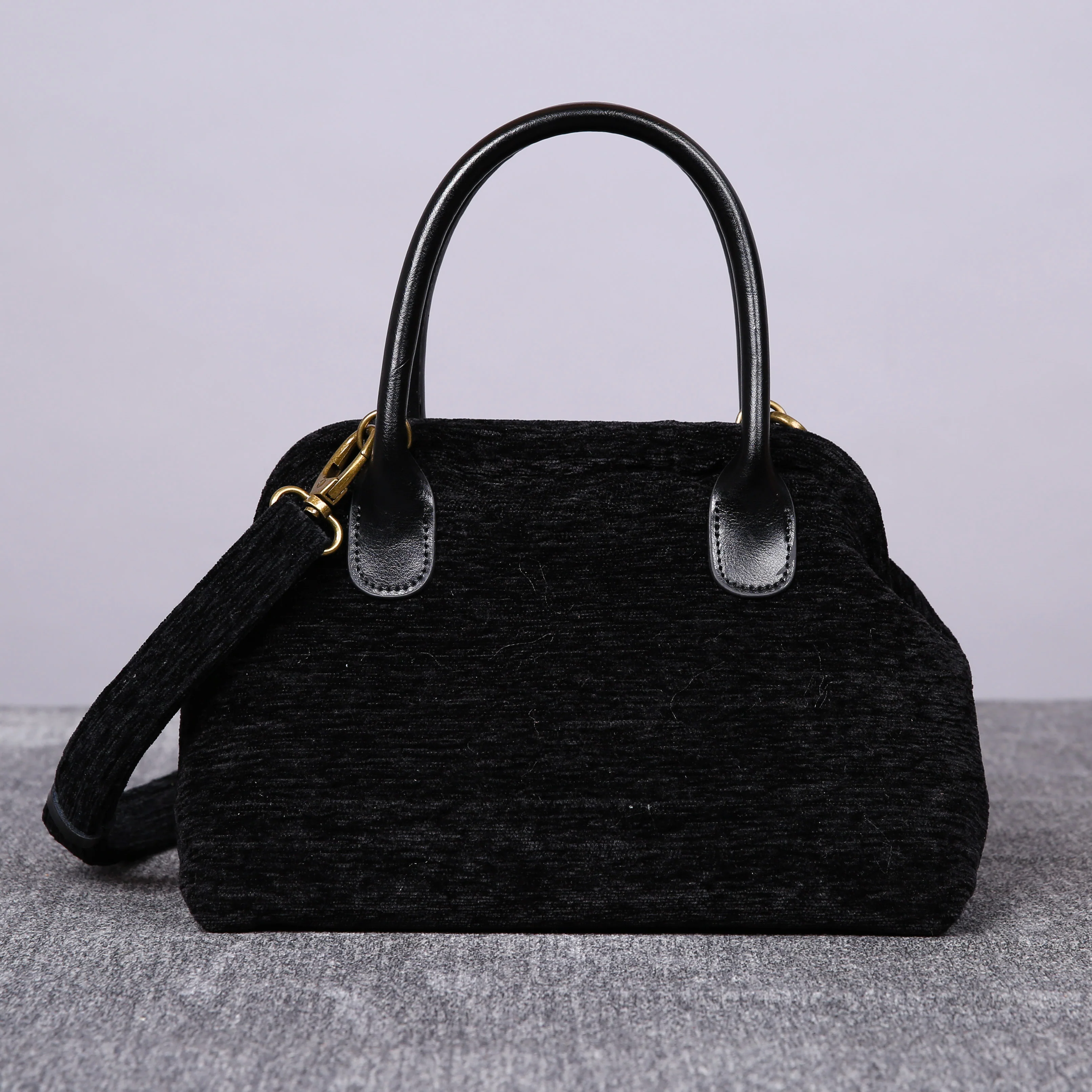 Luxury Monogrammed Black Satchels - Image 7
