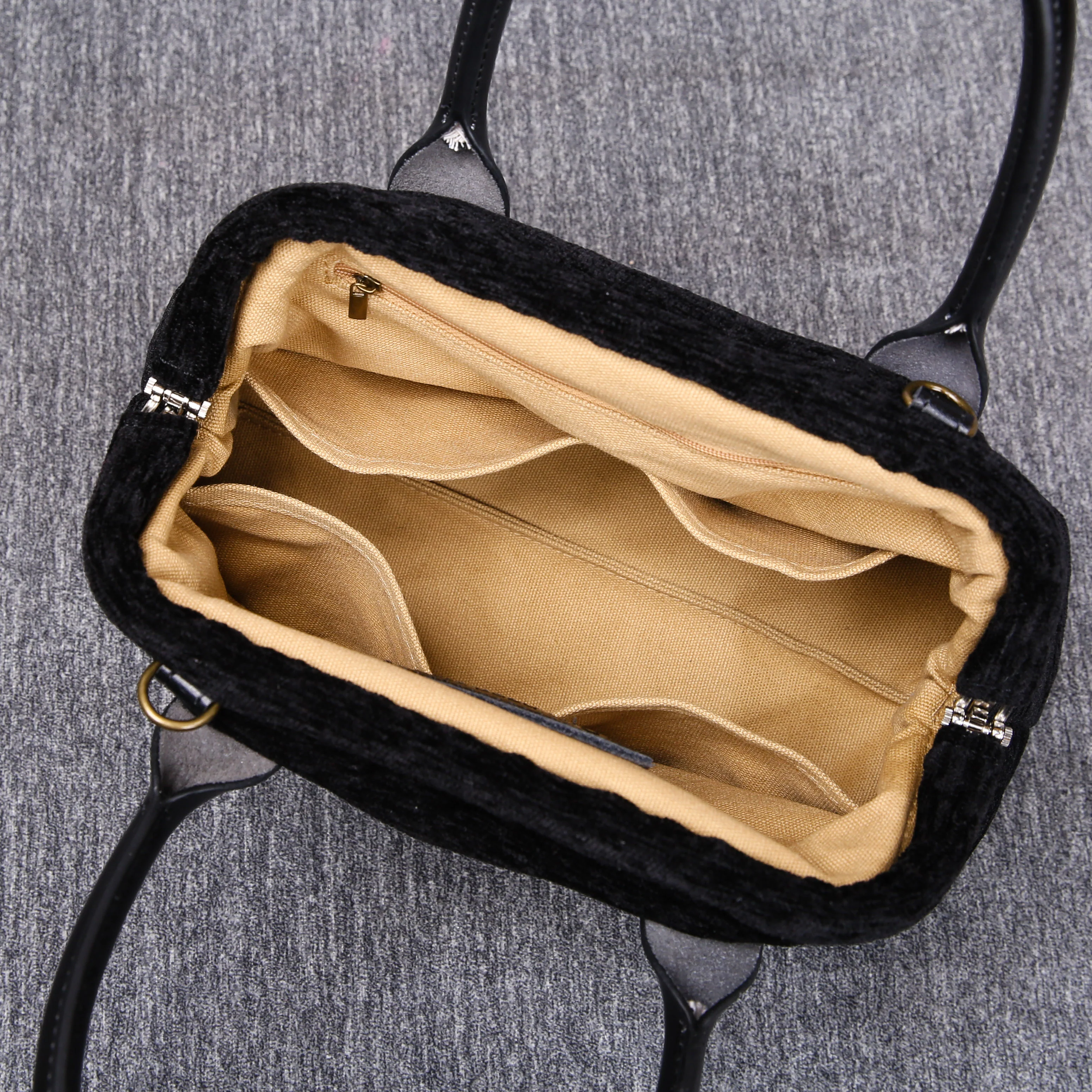 Luxury Monogrammed Black Satchels - Image 9